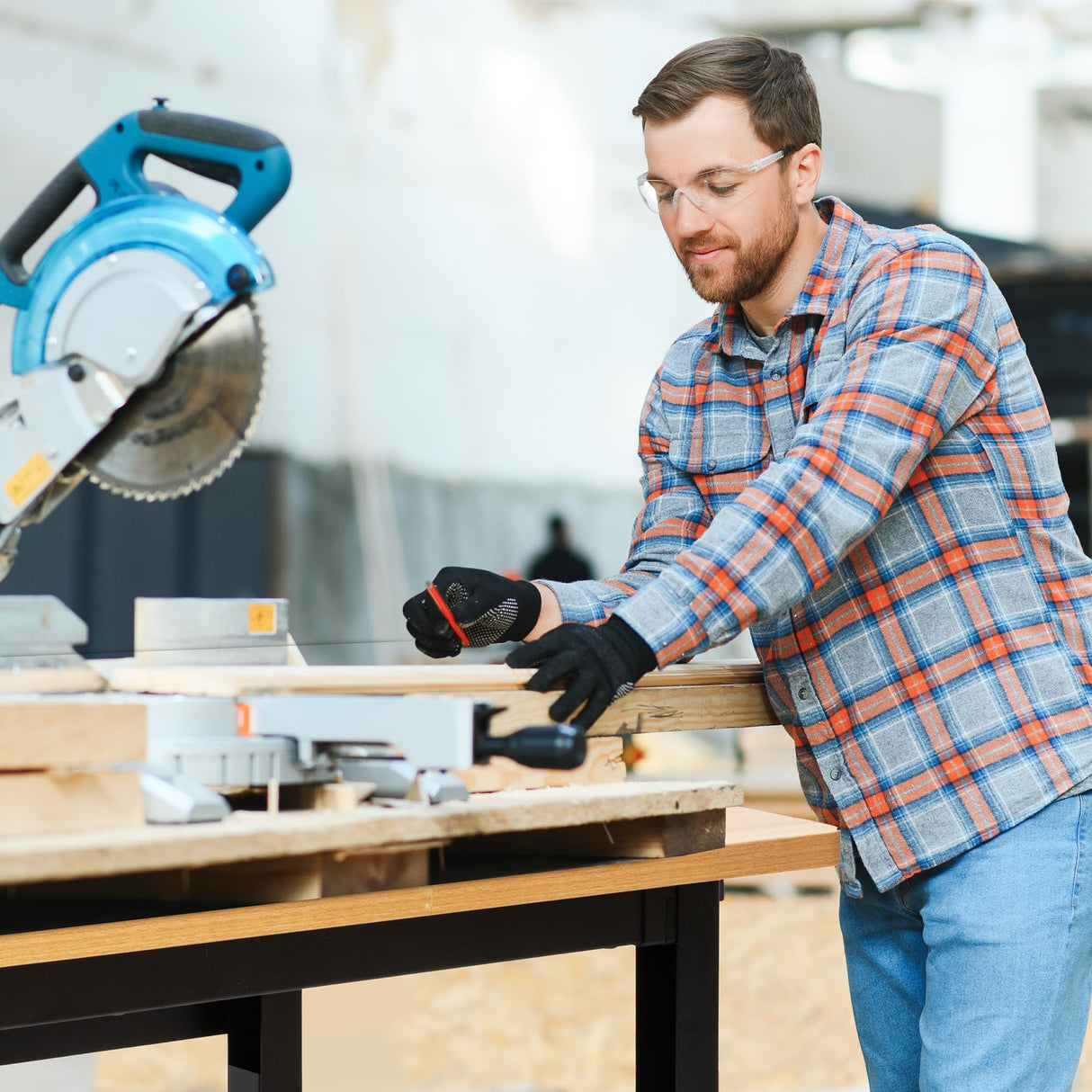 48" Adjustable Workbench with Power Outlets, Work Table for Garage, 2000 LBS Capacity Hardwood Work Bench, Heavy Duty Table for Workshop, Office, Garage, Home spanspace