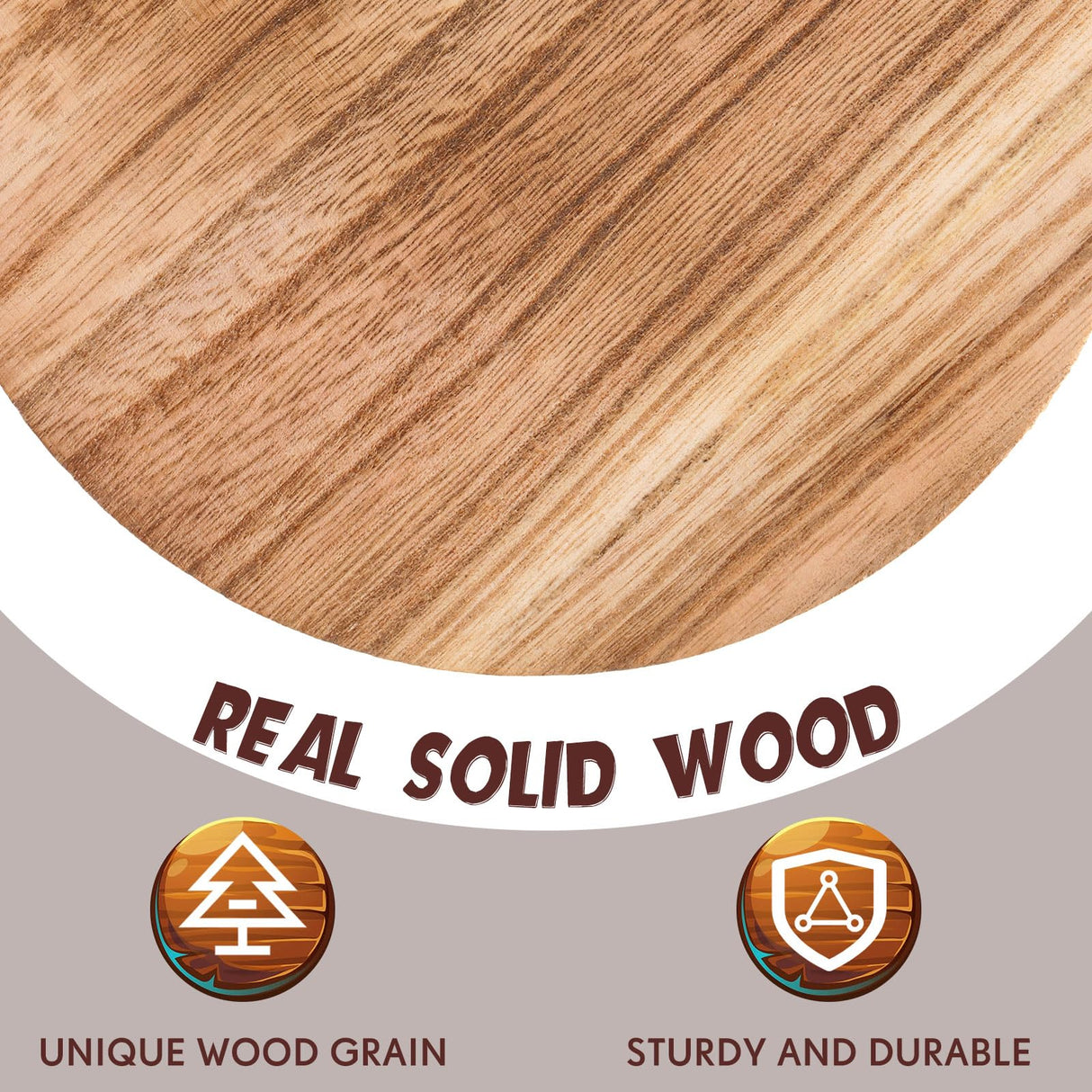 Geetery 4 Pcs Wooden Risers for Display Wood Pedestal Stand Mini Tray Stand Round Wooden Pedestal Holder Rustic Riser for Decor Tiered Tray Decor Home Kitchen, 4 Size(Light Brown) Geetery