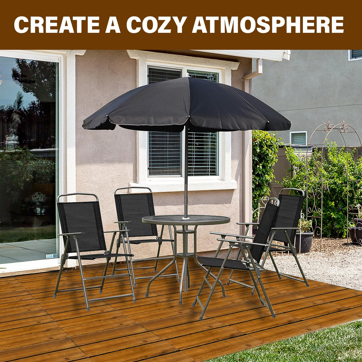 10-Pack 12"x12" Interlocking Acacia Wood Deck Tiles – 4 Slats Waterproof Outdoor Flooring for Patio, Balcony & Backyard FROM ONE