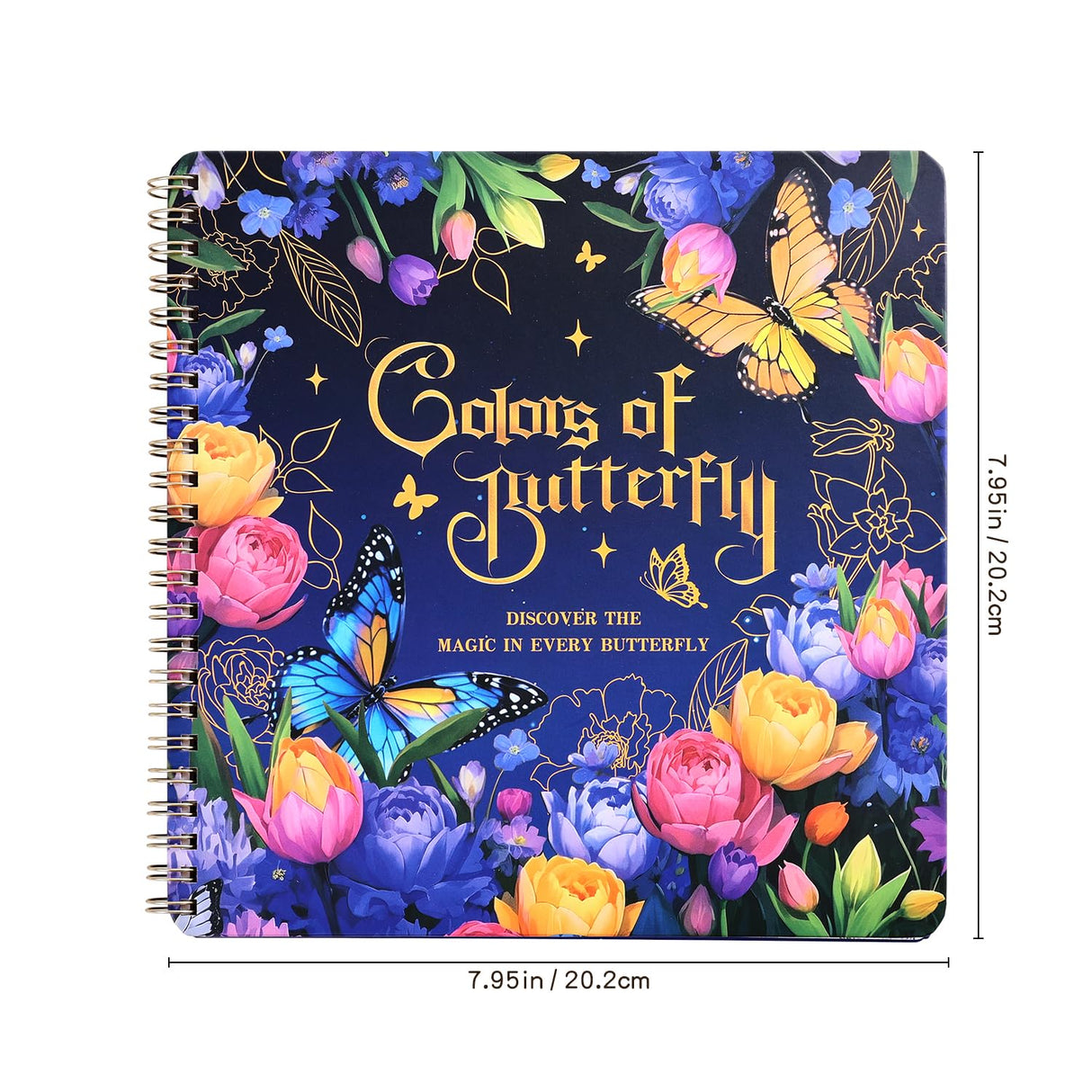 Women's Coloring Book 30 Pages Butterfly & Flower Patten Coloring Books for Adults to Relax and Relieve Anxiety, Gift for Mother's Day, Birthdays, Christmas, Anniversaries VYRANA