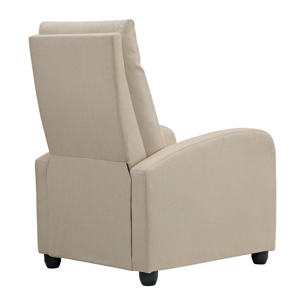 KISLOT Recliner Chair for Adults Push Back Armchair Home Theater Seating with Lumbar Support Single Sofa for Living Room,Beige(Fabric) KISLOT