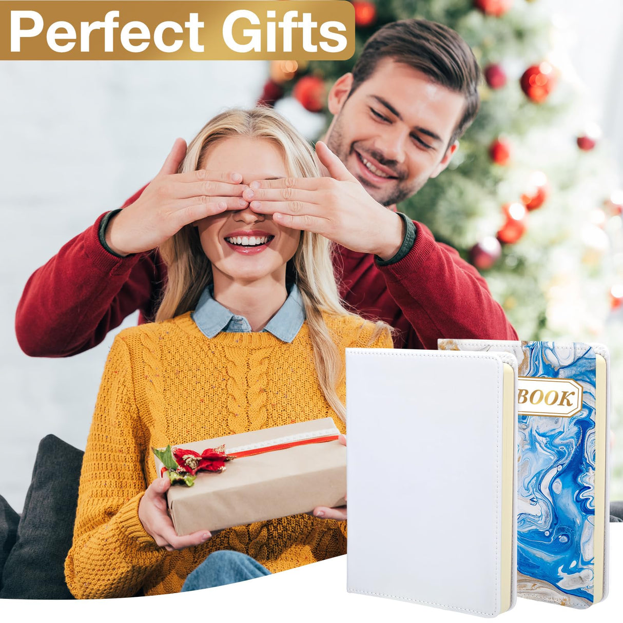 Honoson 12 Pcs Sublimation Journal Blank Include 4 Pcs A6 Sublimation Notebooks Blank 200 Pages and 8 Sublimation Pens for classroom students office School Supplies 4.3 x 5.7 Honoson