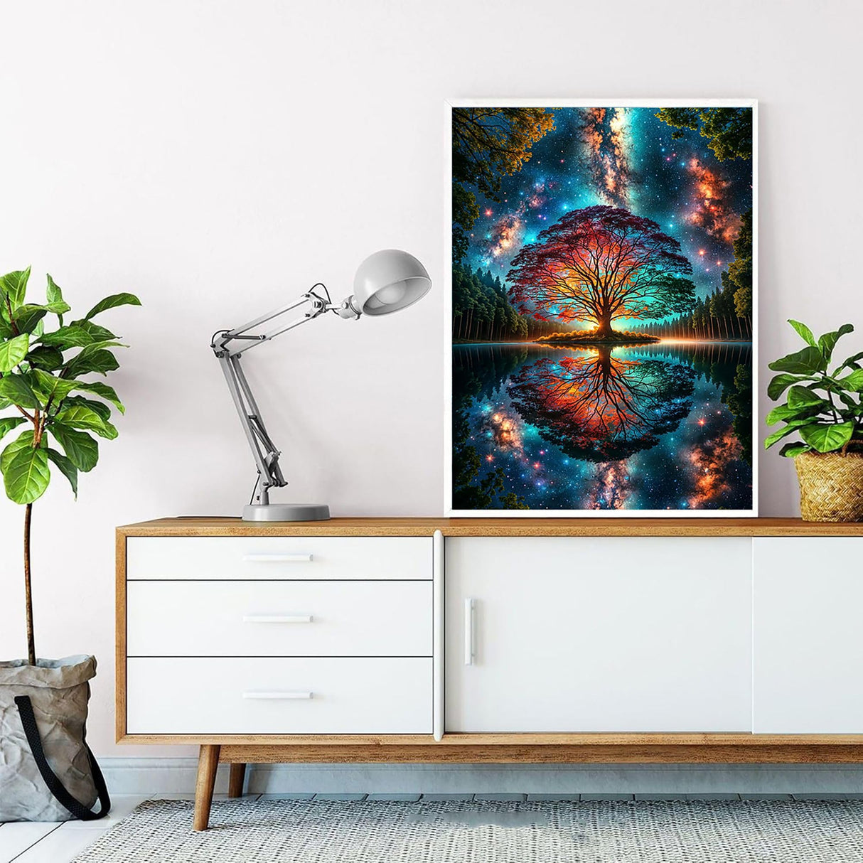 MJPHXMY Tree of Life Diamond Painting Kits for Adults, DIY Full Drill Diamond Art Kits for Beginners, Round 5D Diamond Dots Paintings, Diamonds Pictures Gem Art and Crafts Home Decor 12x16 inch MJPHXMY