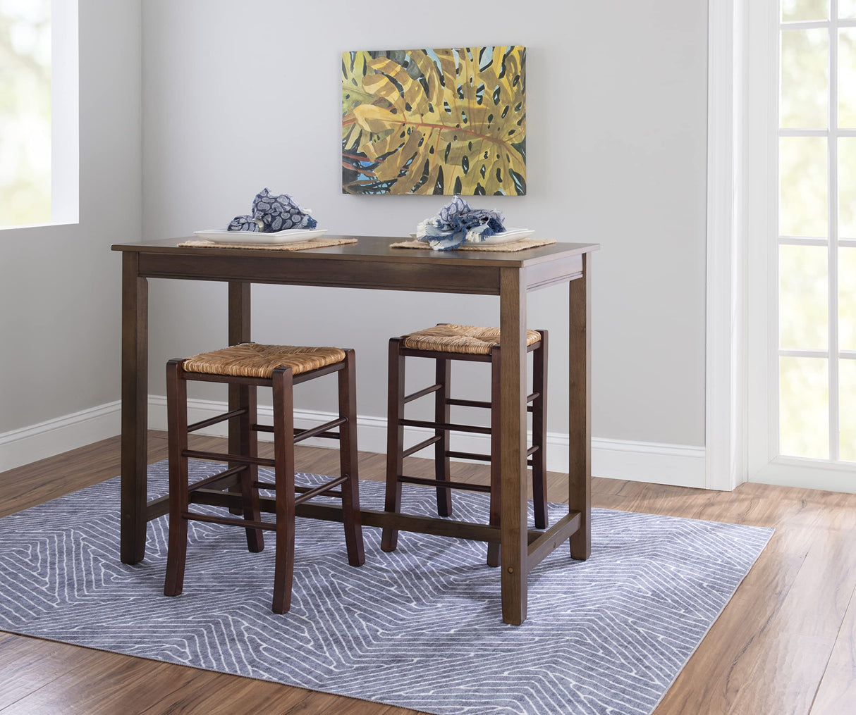 Linon Claridge Rustic Wood 36 inch Height Pub Table Linon