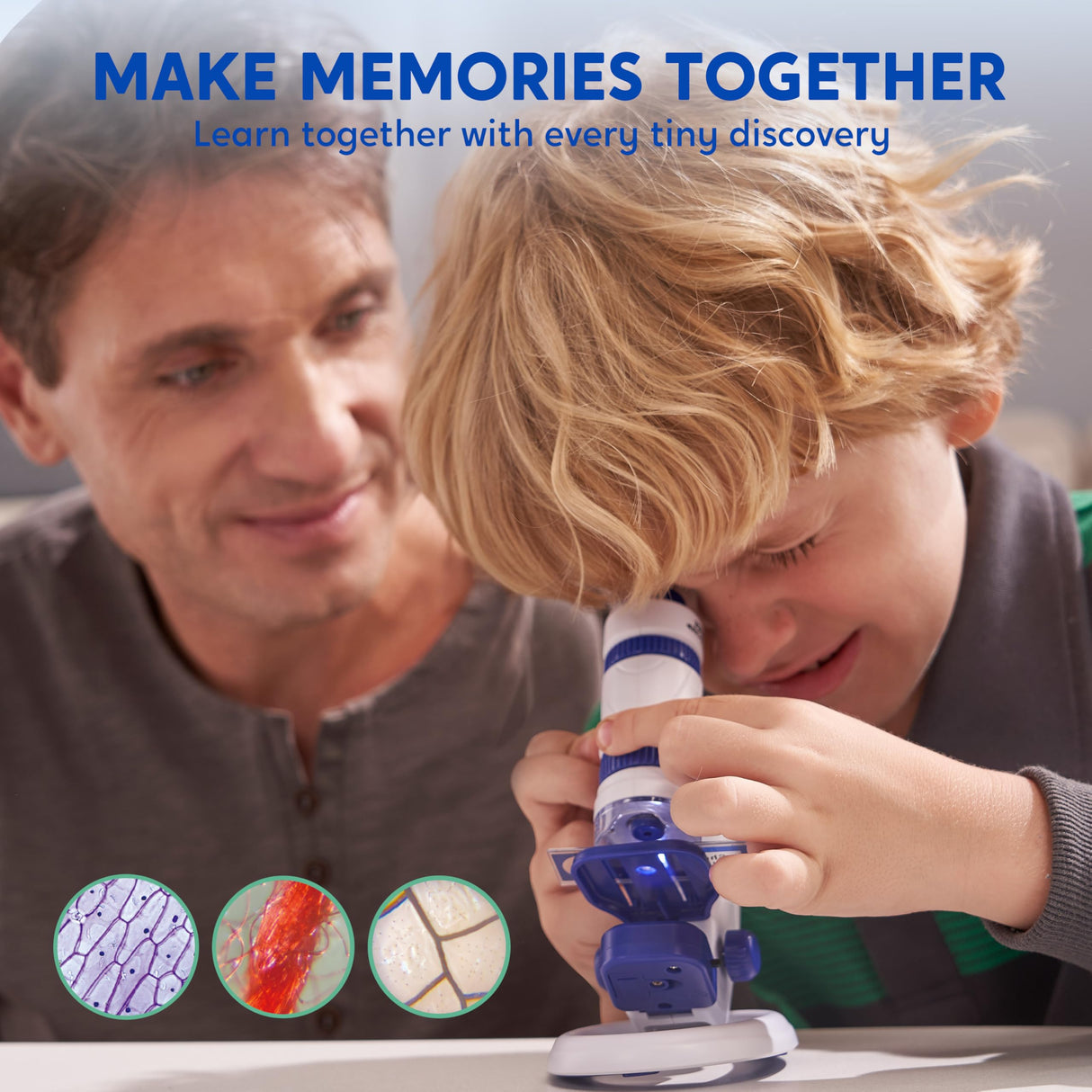 Klever Kits Microscope Explorer Set for Kids, 2 in 1 Science Experiment Toy with Portable Microscope and 12 Specimen Slides, 60X-180X, Educational Toys for Kids Aged 5+ Klever Kits