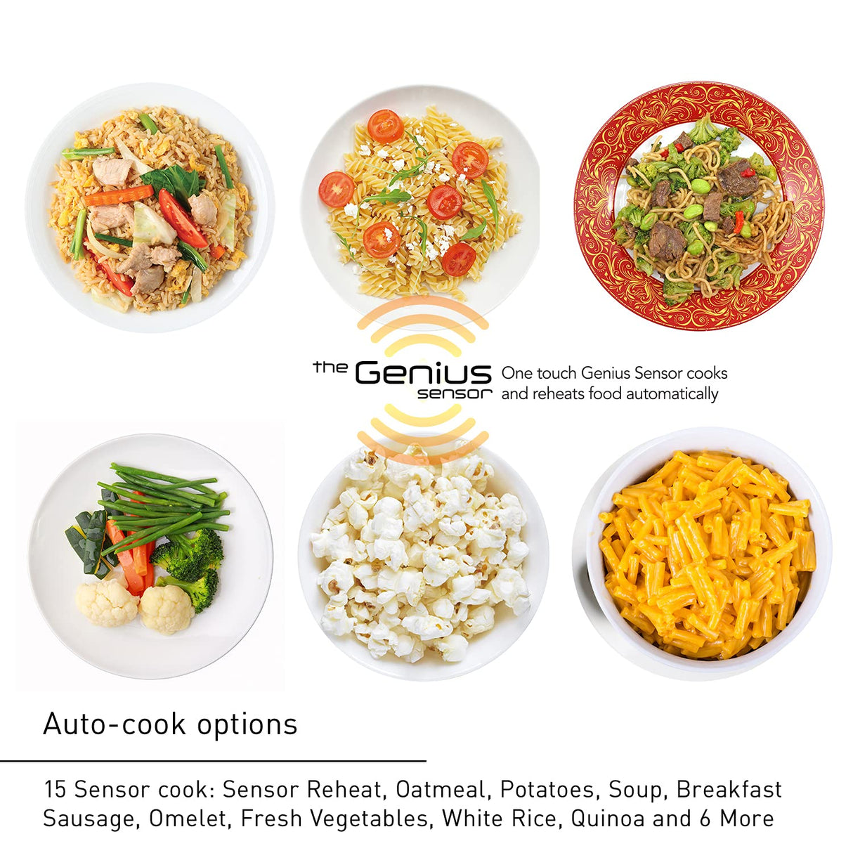 Panasonic NN-SN65KB Microwave Oven with Inverter Technology 1200W, 1.2 cu.ft. Small Genius Sensor One-Touch Cooking, Popcorn Button, Turbo Defrost-NN-SN65KB (Black) Panasonic