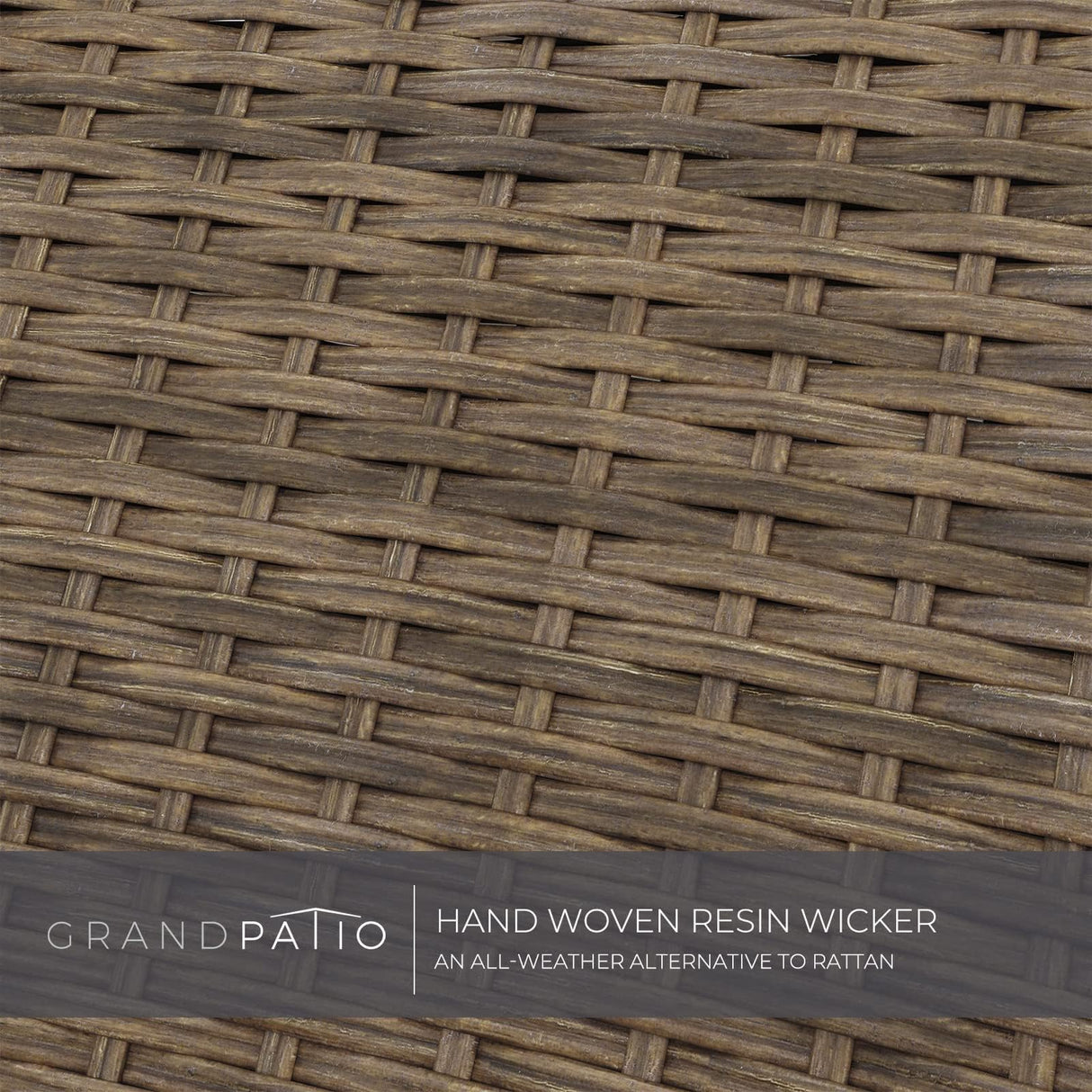 Grand patio 7 Pieces Outdoor Dining Sets, E-Coated Dining Chairs Traditional Wicker Patio Furniture for 6, Including Chairs with Cushions & Wood Grain Table with Umbrella Hole for Backyard, Deck Grand patio