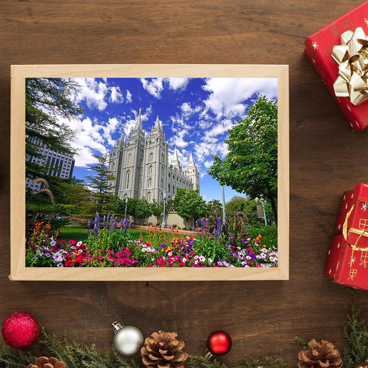 TUTUMAY21 5D Diamond Painting Kit for Adults Salt Lake Temple DIY Arts Craft for Home Wall Decor Birthday Gifts 12x16inch TUTUMAY21