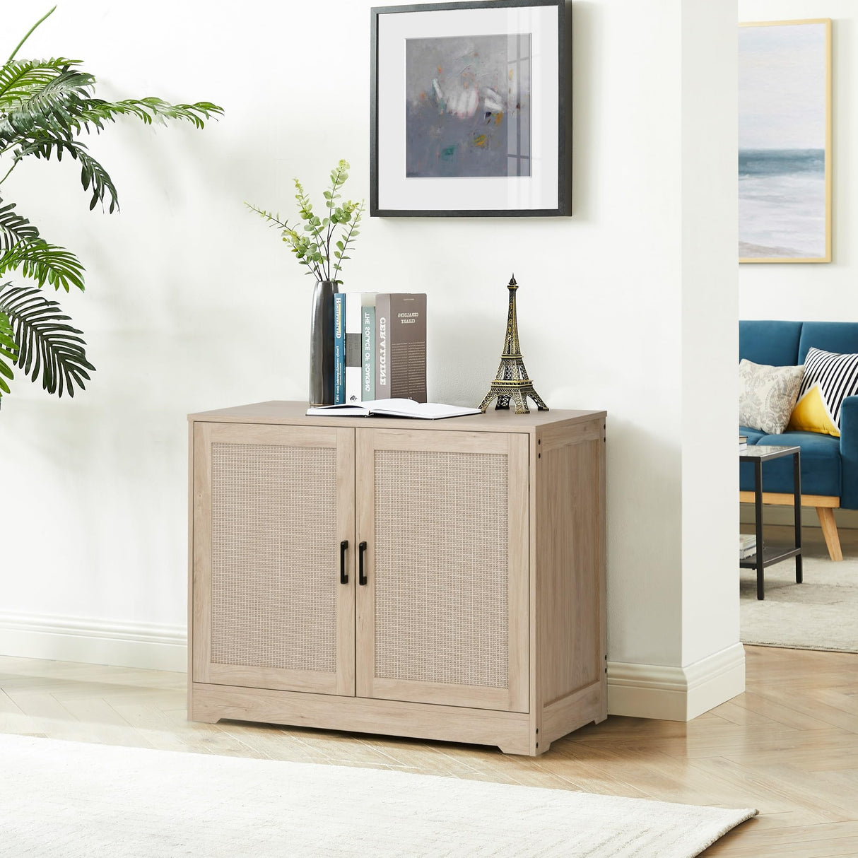 unipaws 30-50 Gallon Aquarium Stand, Fish Tank Stand with Storage Cabinet, Wooden Tank Stand for Turtle Tank, Reptile Terrarium unipaws