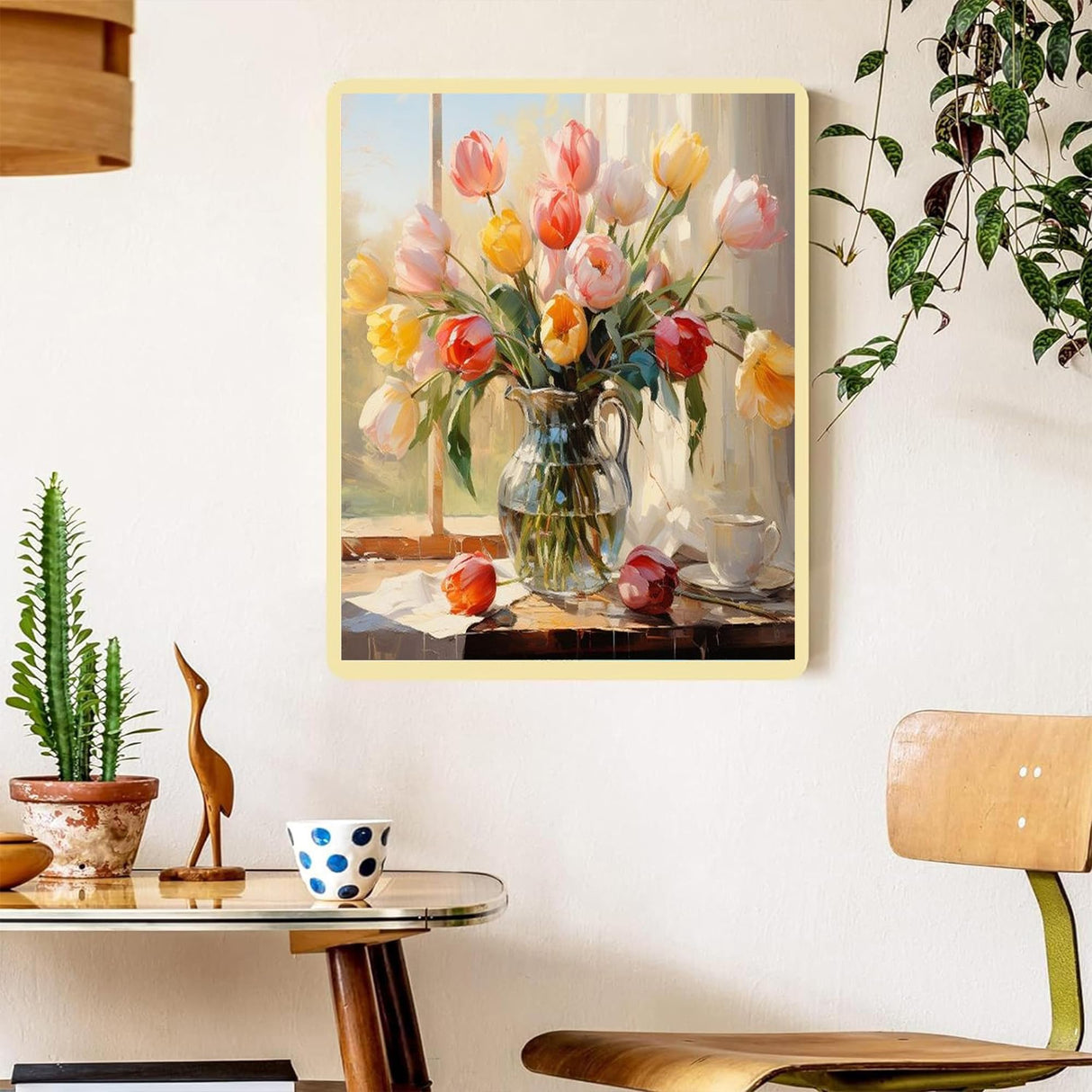 Arttoplus Flower Paint by Numbers Kit for Adults Canvas-Flower Paint by Numbers Kits for Adults,Flowers Painting by Numbers Adult for Gift Home Wall Decor(16x20inch) Arttoplus