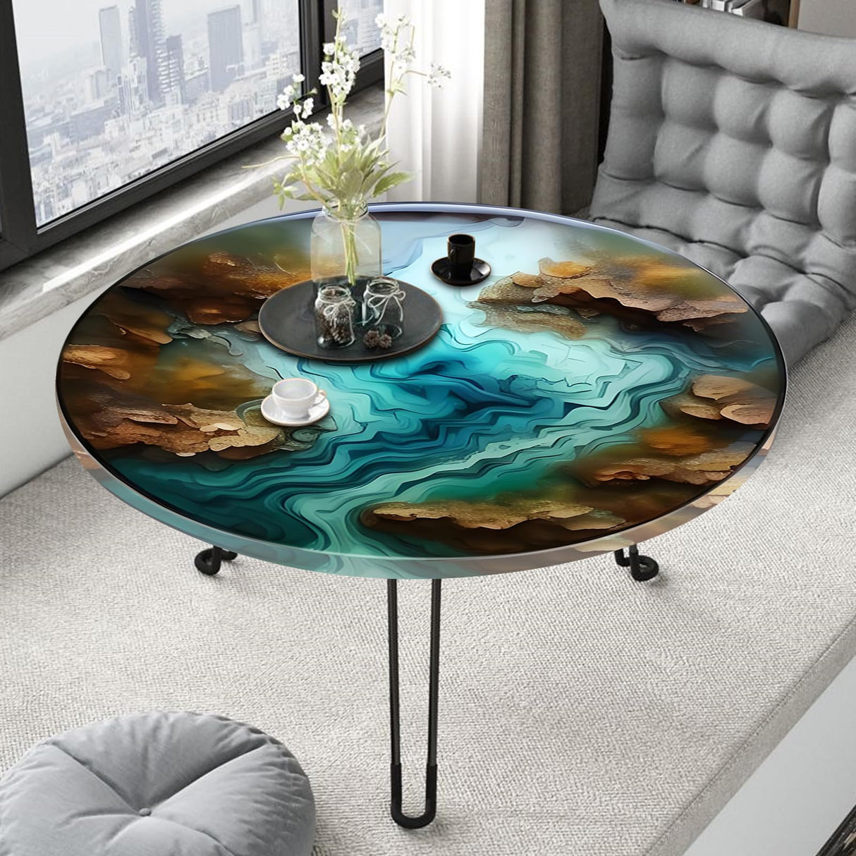 24" Inch Resin Table Molds,Extra Large Round Silicone Molds for Epoxy Resin Table Top Epoxy Mold,for River Table,Coffee Table,Cutting Board,DIY Resin Art,Home Decoration SIMEIQI