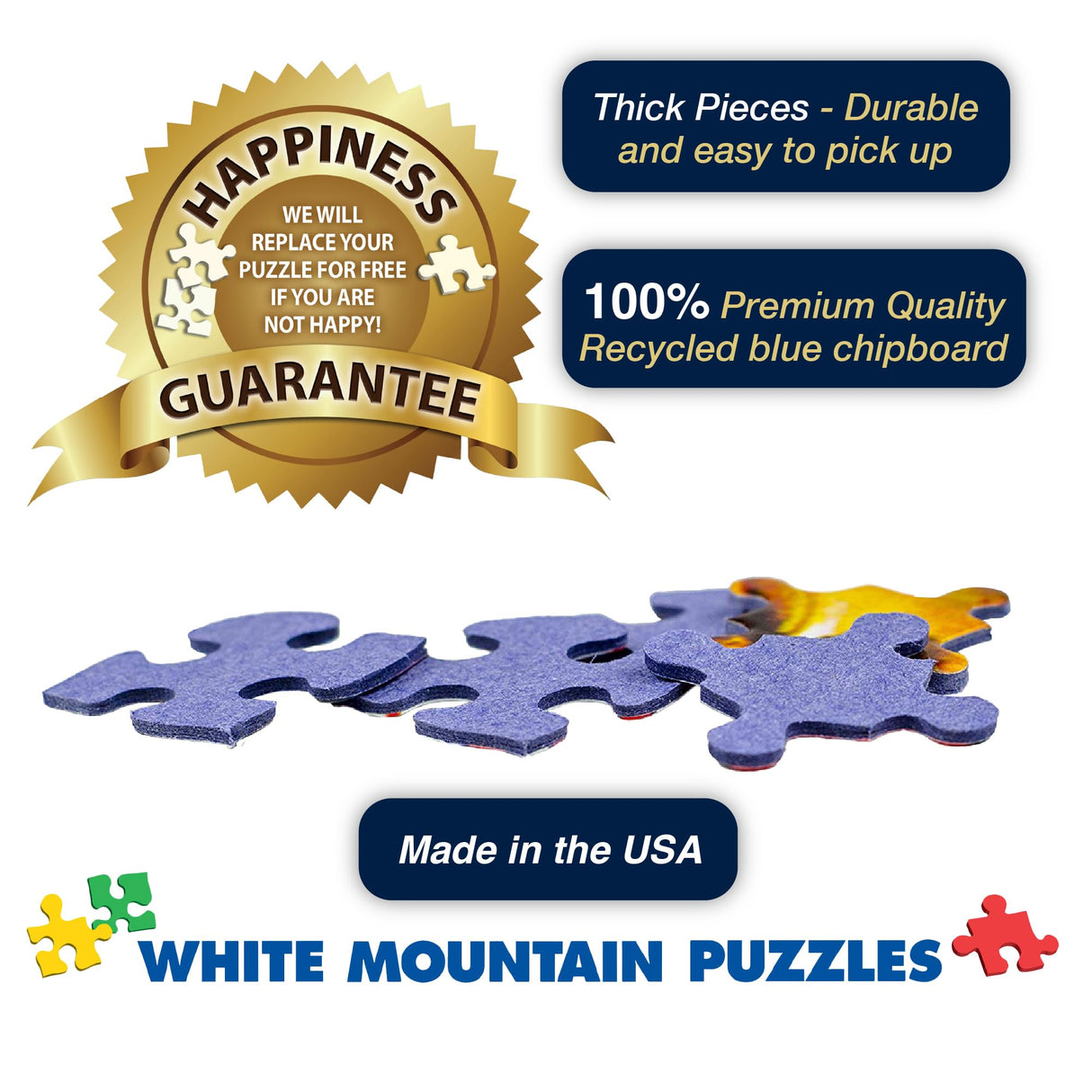 White Mountain Puzzles - I Love Dogs - 1000 Piece Jigsaw Puzzle for Adults & Kids - Fun Family Activity - 24"x30" White Mountain