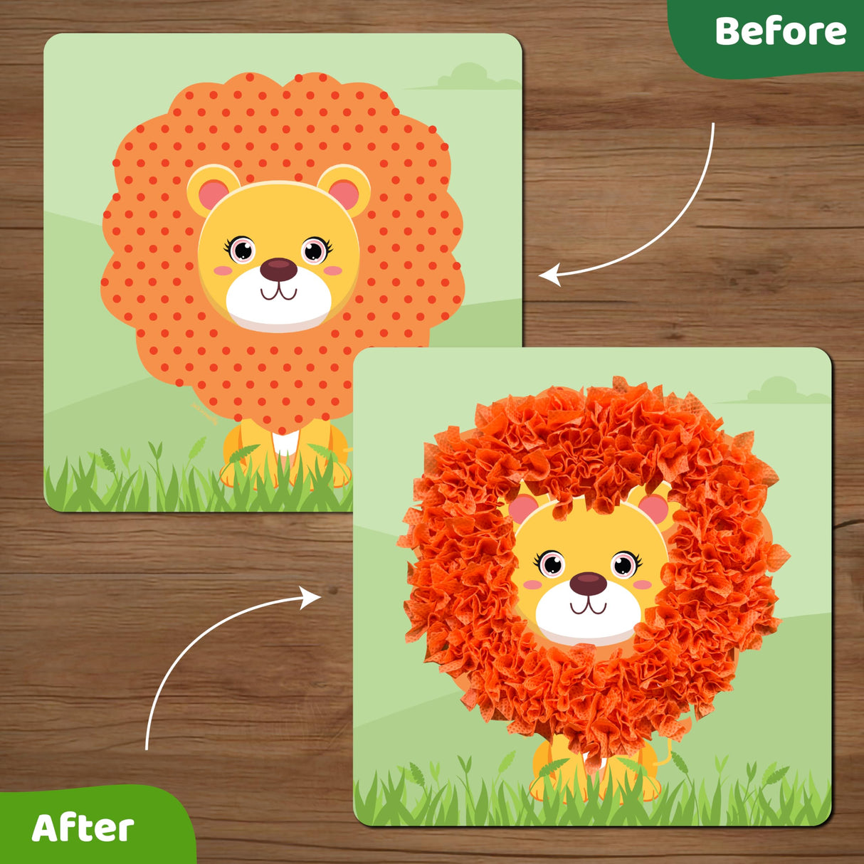 jackinthebox Poke Poke Art – Animals Theme Like Tortoise, Snail, Lion, Owl, Macaw, Butterfly, Mess-Free Sewing Art for Kids, Great Gift for Children, Toys for Girls and Boys Ages 4 5 6 7 8 jackinthebox