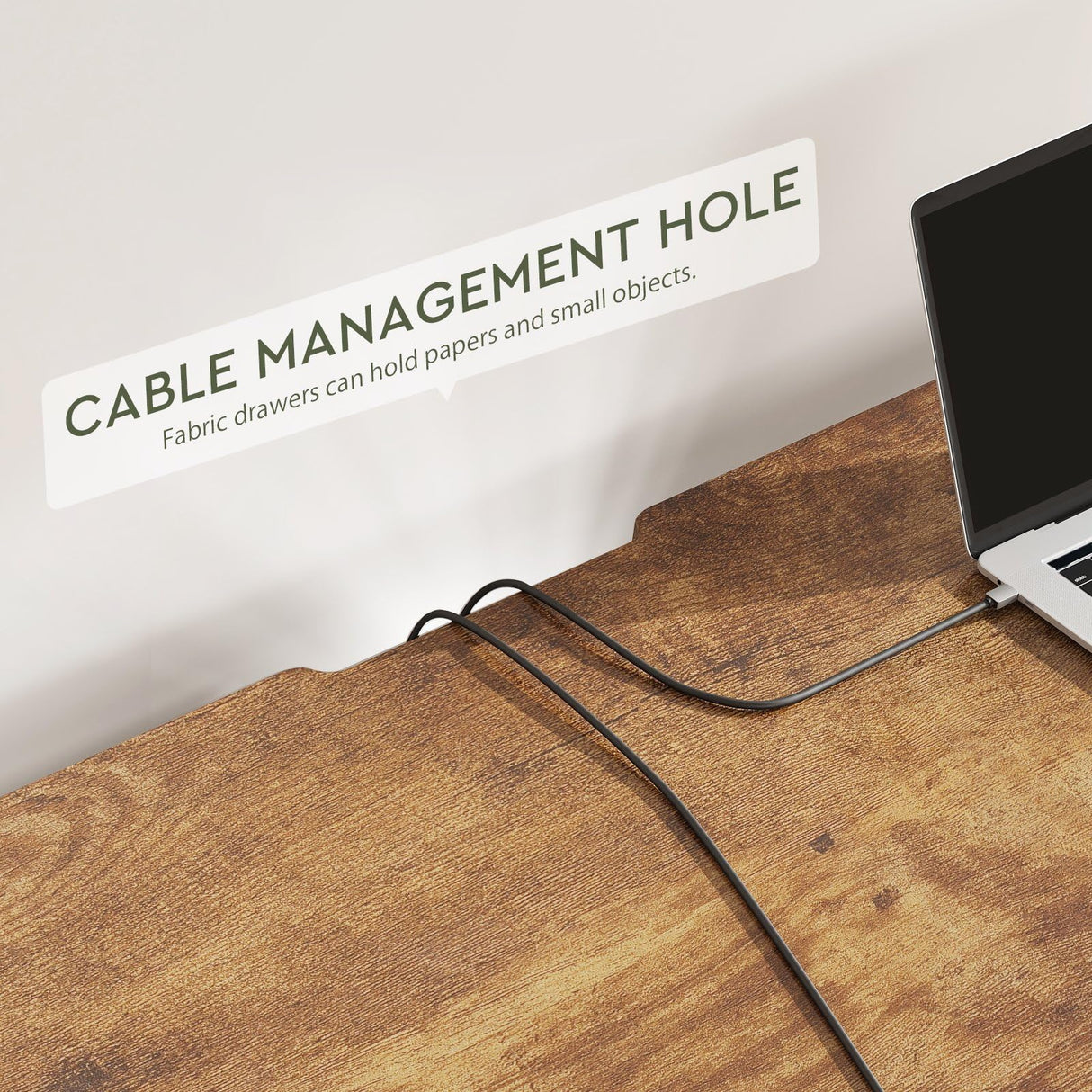 Maihail Small Desk with Drawers for Bedroom, Small Vanity Desk Without Mirror, 47.2inch, Writing Desk with Bookshelf, Computer Desk with Storage Drawers, Vanity Table no Mirror Rustic Brown Maihail