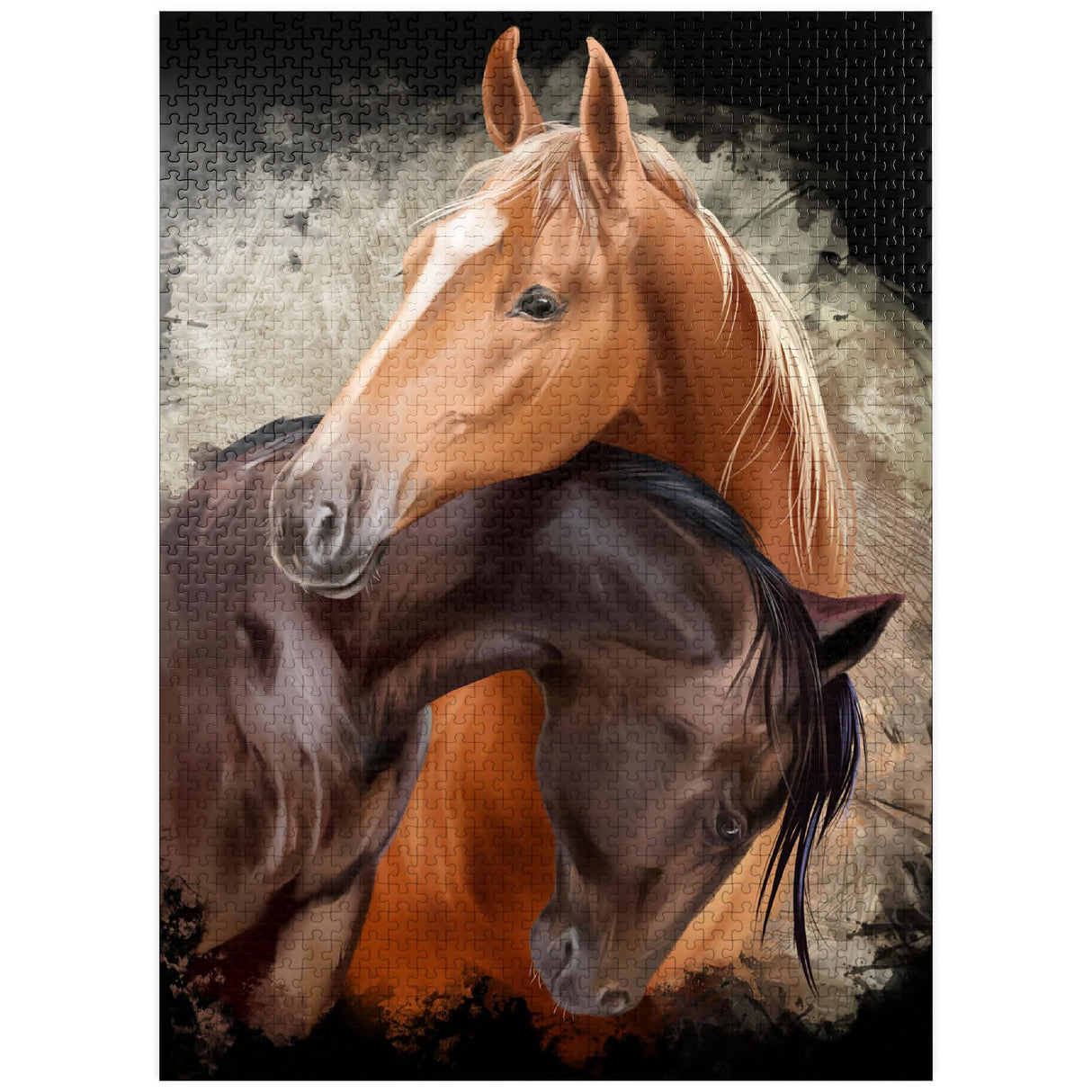 MyPuzzle Horse Hug - Premium 1000 Piece Jigsaw Puzzle - Made in USA MyPuzzle.com