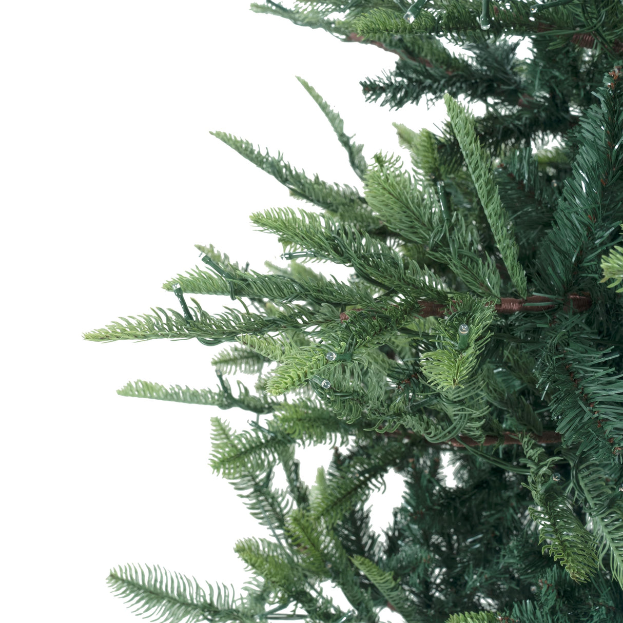 Naomi Home 9ft Nordic Christmas Tree with Lights, Realistic Charming Christmas Tree Prelit with 2106 Branch Tips, 1100 Warm Lights and Metal Stand, Aritificial Christmas Tree Naomi Home