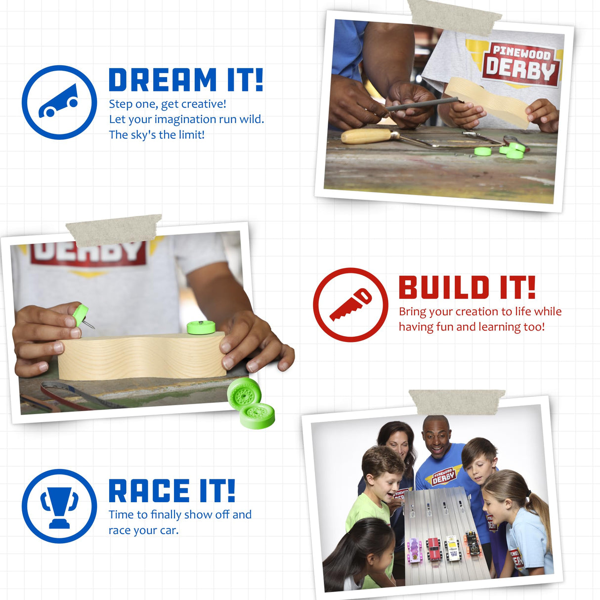 Official Pinewood Derby Car Kit Boy Scouts of America