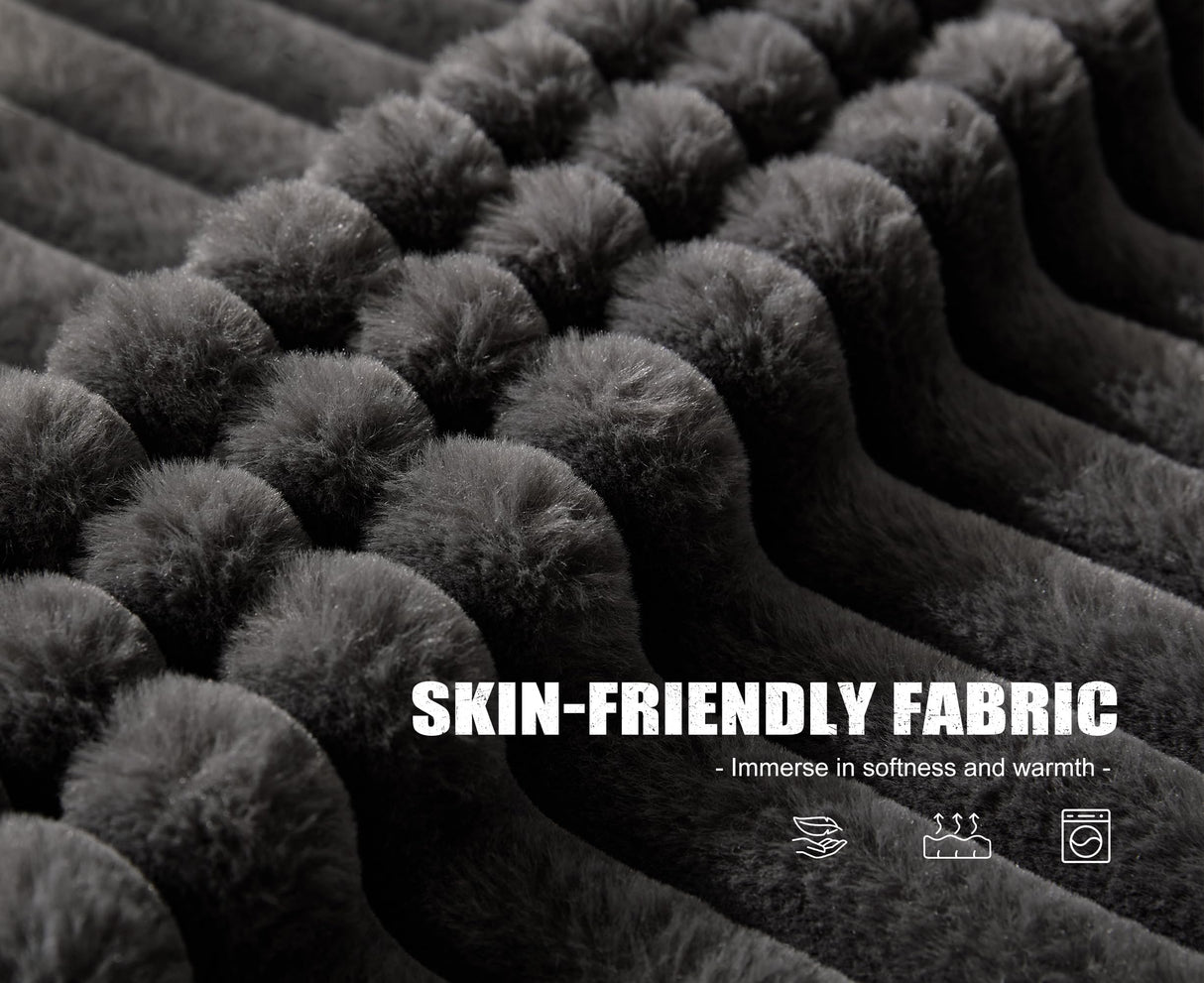 Modular Sectional Sofa 3-Seater Modular Couch with Deep Seat Memory Foam Cloud Chair with Pillows Oversized Sectional Sofa for Living Room Bedroom (Strip Grey, 3-Seater) Hobestluk