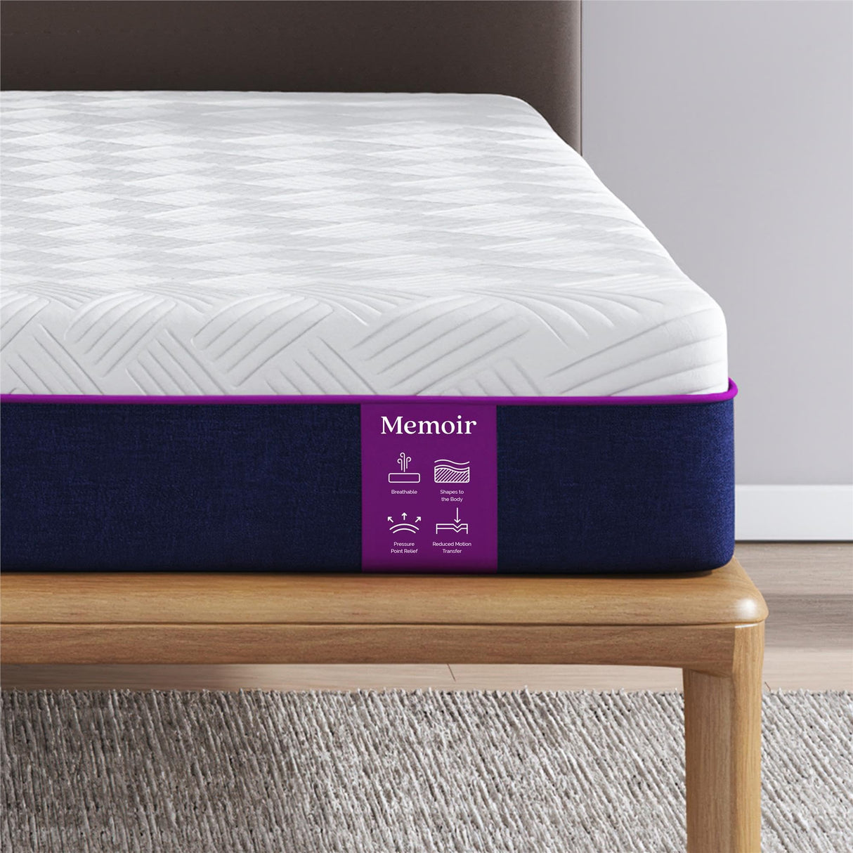 Signature Sleep Memoir 8 Inch Memory Foam Mattress-in-a-Box, Firm, Certipur-US and OEKO-TEX, Full Signature Sleep