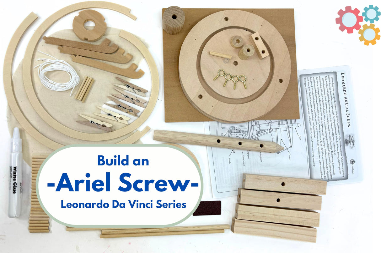 Pathfinders STEM Kit – Leonardo da Vinci Helicopter Model kit Science Kits for Kids Age 12-14 | stem Kits for Kids Age 12-14 Physics Toys | Engineering | Learning Resources Pathfinders