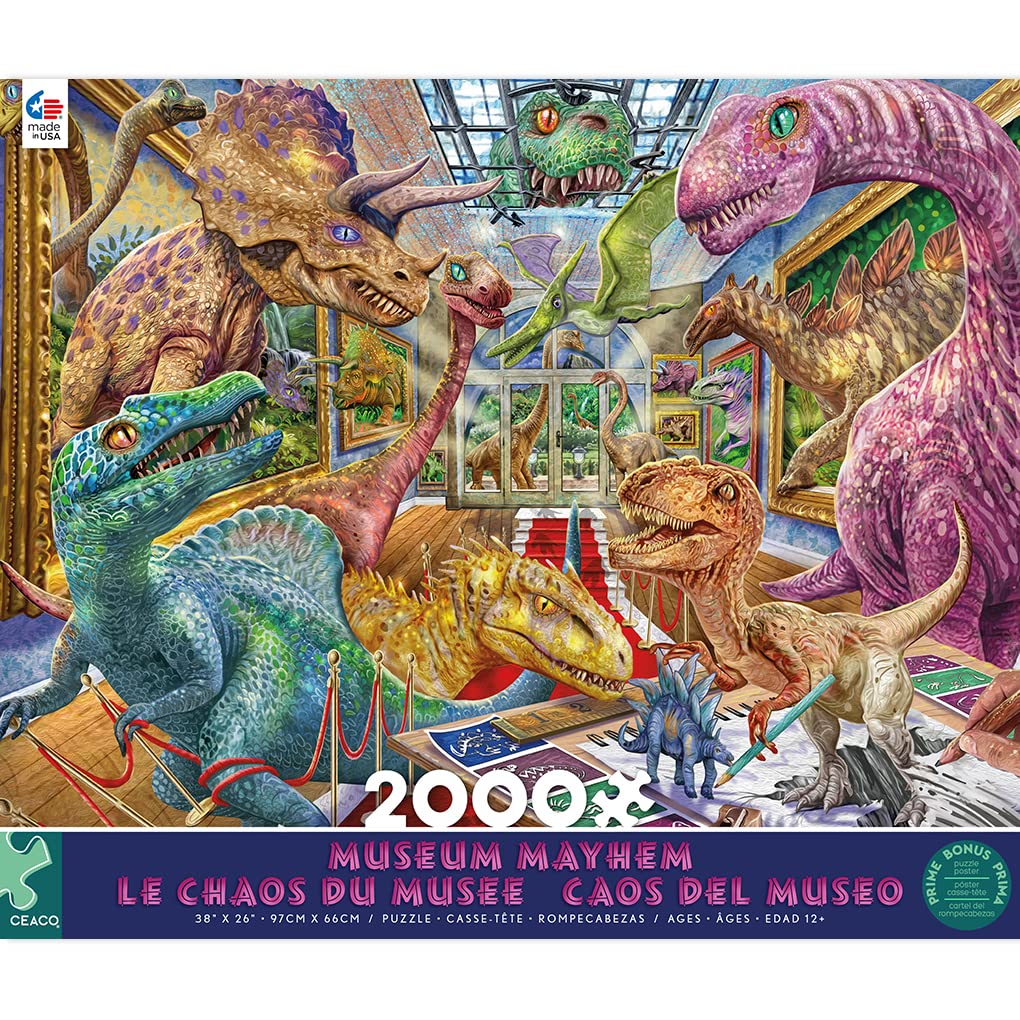 Ceaco - Steve Sundram - Museum Mayhem - 2000 Piece Jigsaw Puzzle Ceaco