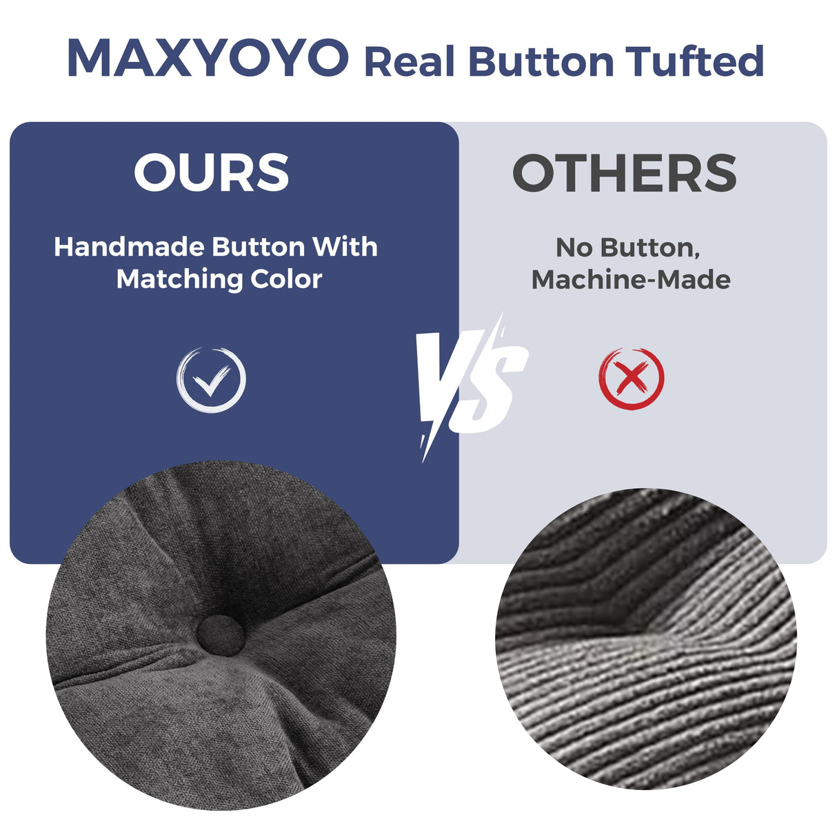 MAXYOYO Boneless Sofa Couch, Loveseat Sofa for Small Space, Tufted 2-Seater Floor Couch Bean Bag Chair for Living Room Bedroom Apartment, Sofa in a Box, No Assembly Needed, Dark Grey MAXYOYO