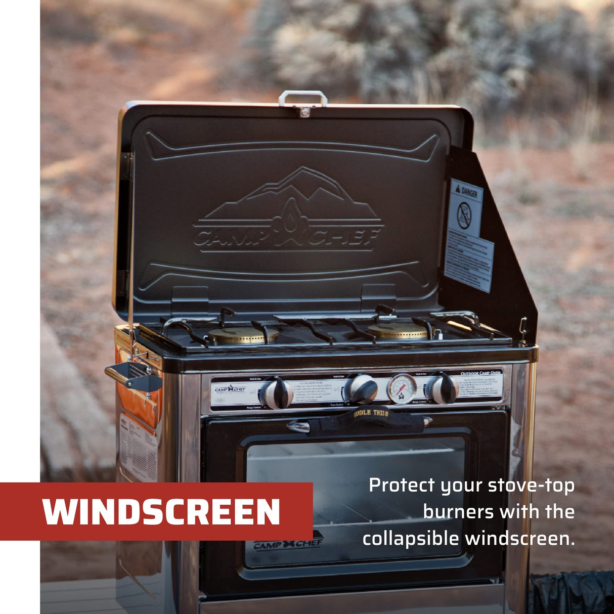 Camp Chef Outdoor Oven - Outdoor Oven for Camping Gear & Outdoor Cooking - Internal Dimensions 11" L x 16" W x 9" H Camp Chef