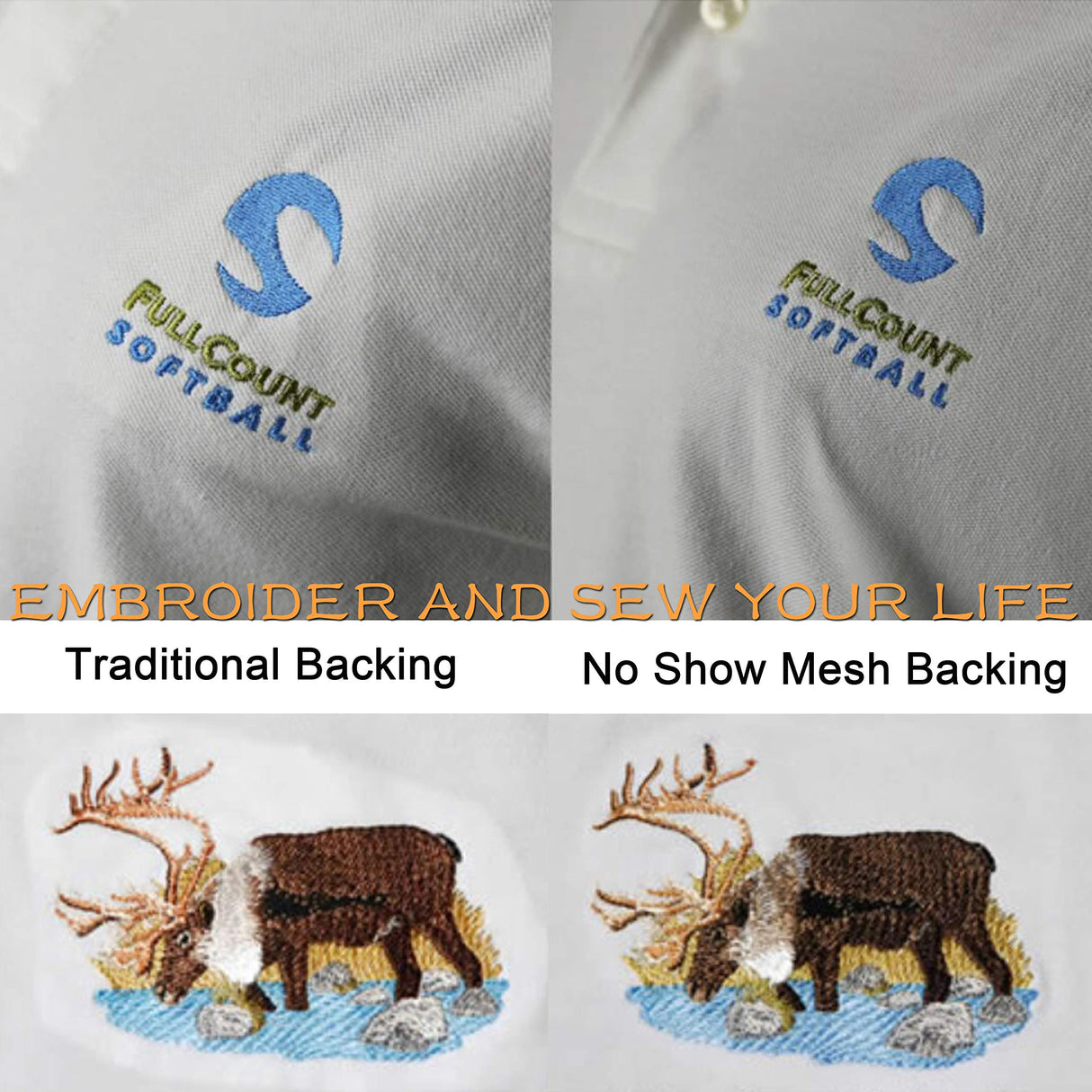 New brothread No Show Mesh Machine Embroidery Stabilizer Backing 12" x 50 Yd roll - Light Weight 1.8 oz - Cut into Variable Sizes for Machine Embroidery and Hand Sewing New brothread