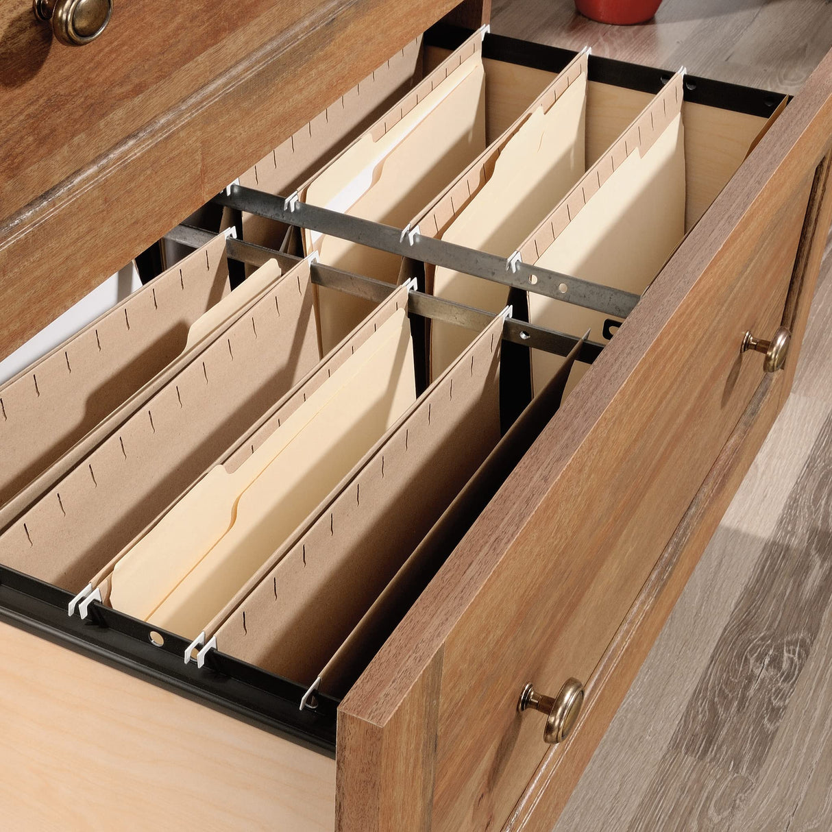 Sauder Barrister Lane Lateral File, L: 32.36" x W: 19.53" x H: 29.76", Sindoori Mango Finish Sauder