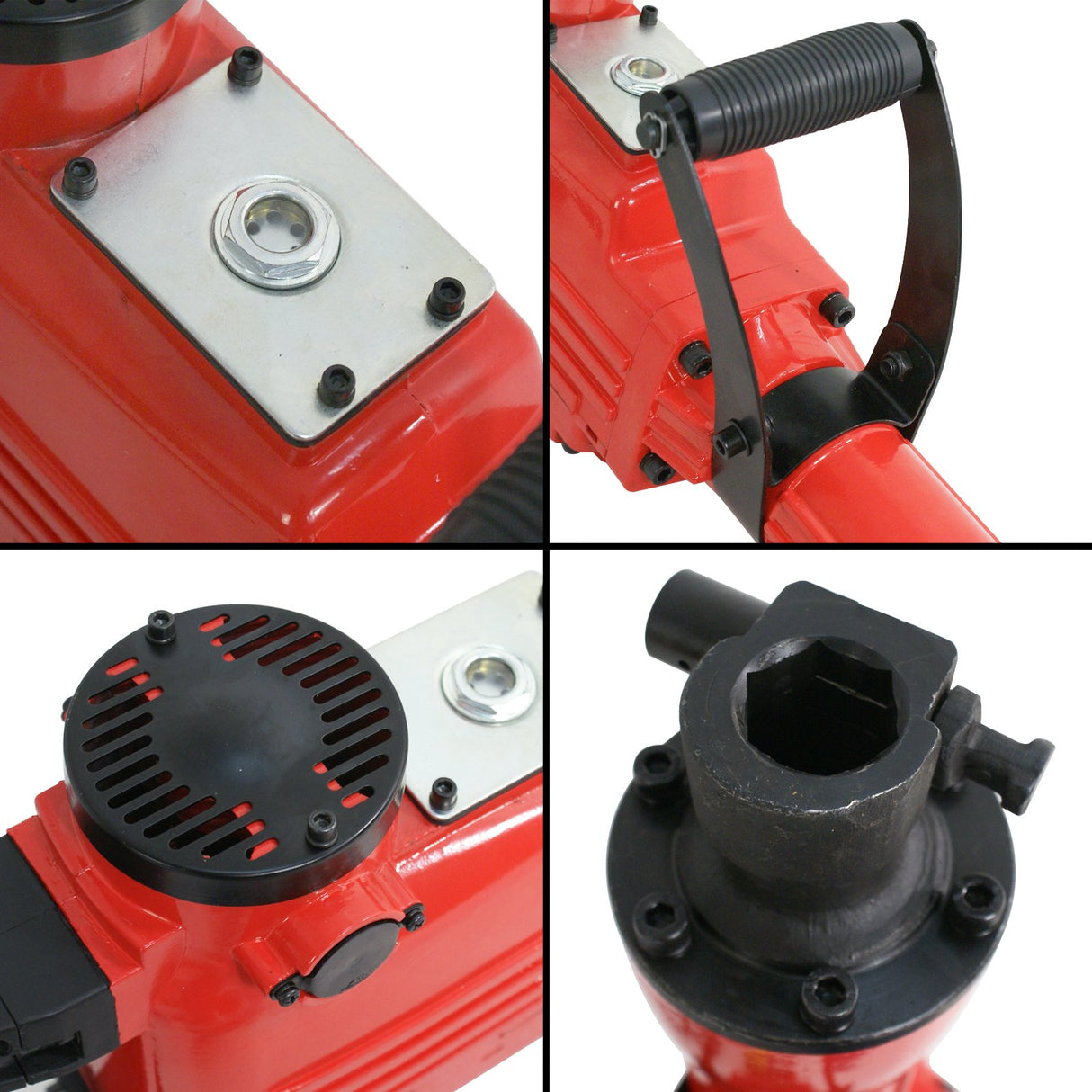 ZENY 2200W Heavy Duty Electric Demolition Jack Hammer Concrete Breaker Drills w/Case, Gloves 2 Chisel 2 Punch Bit Set ZENY