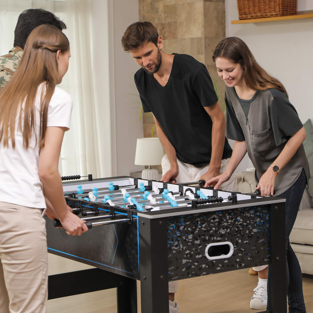 EastPoint Sports 60-Inch Official Competition Size Foosball Table - Foosball Game Table and Foosball Ball Set Complete with Quick-Connect Rods and Bead Scoring EastPoint Sports