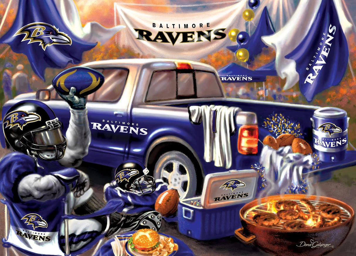 MasterPieces 1000 Piece Jigsaw Puzzle for Adults - NFL Baltimore Ravens Gameday - 19.25"x26.75" Masterpieces