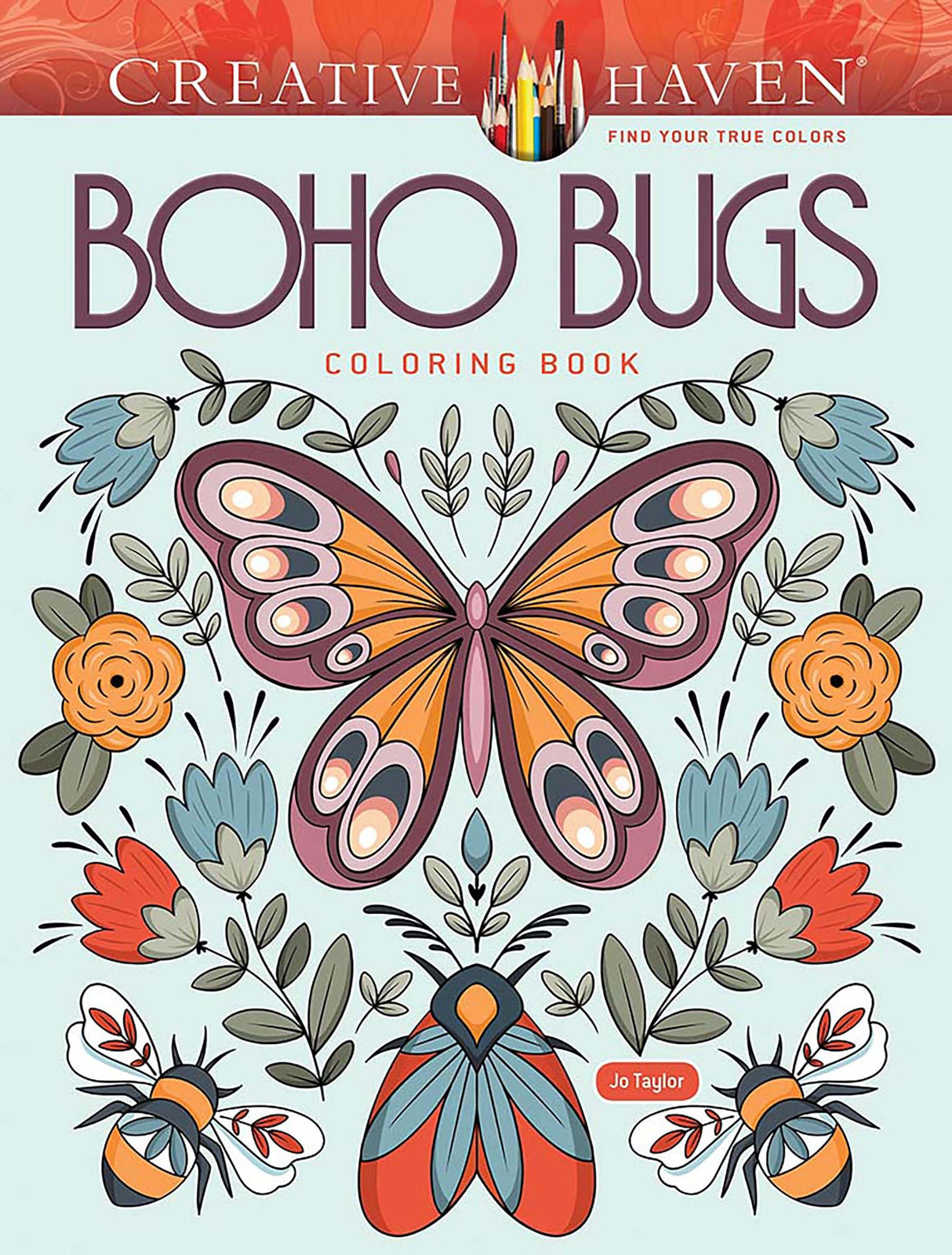 Creative Haven Boho Bugs Coloring Book (Adult Coloring Books: Insects) WoodArtSupply