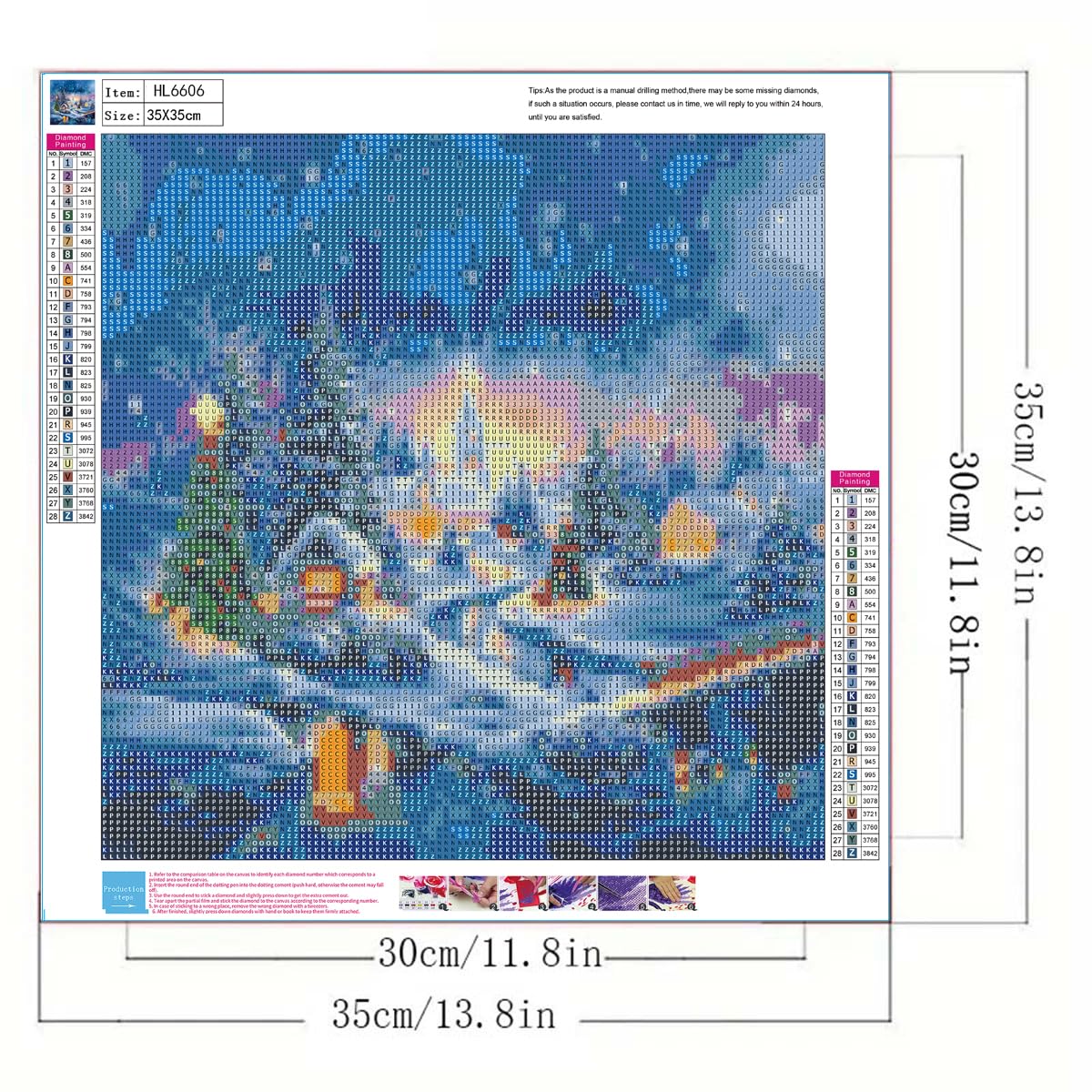 Winter Diamond Painting Kits for Adults,5D Diamond Art Kits for Adults Beginner,DIY Full Round Drill Diamond Diamond Dots Paintings Gem Art and Crafts Home Decor 13.8 x 13.8Inch GEMFAMILY