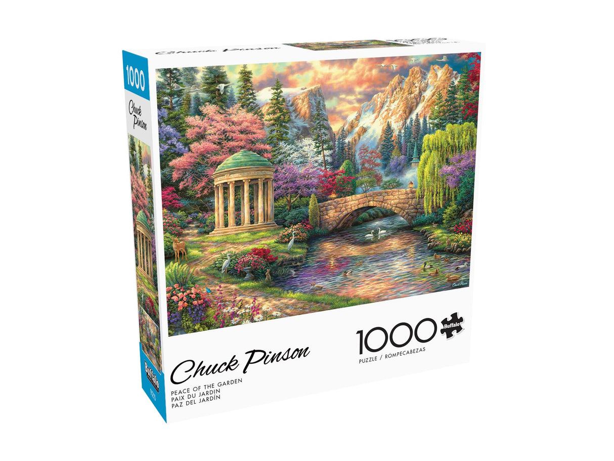 Buffalo Games - Chuck Pinson - Peace of The Garden - 1000 Piece Jigsaw Puzzle for Adults -Challenging Puzzle Perfect for Game Nights - Finished Size is 26.75 x 19.75 Buffalo Games