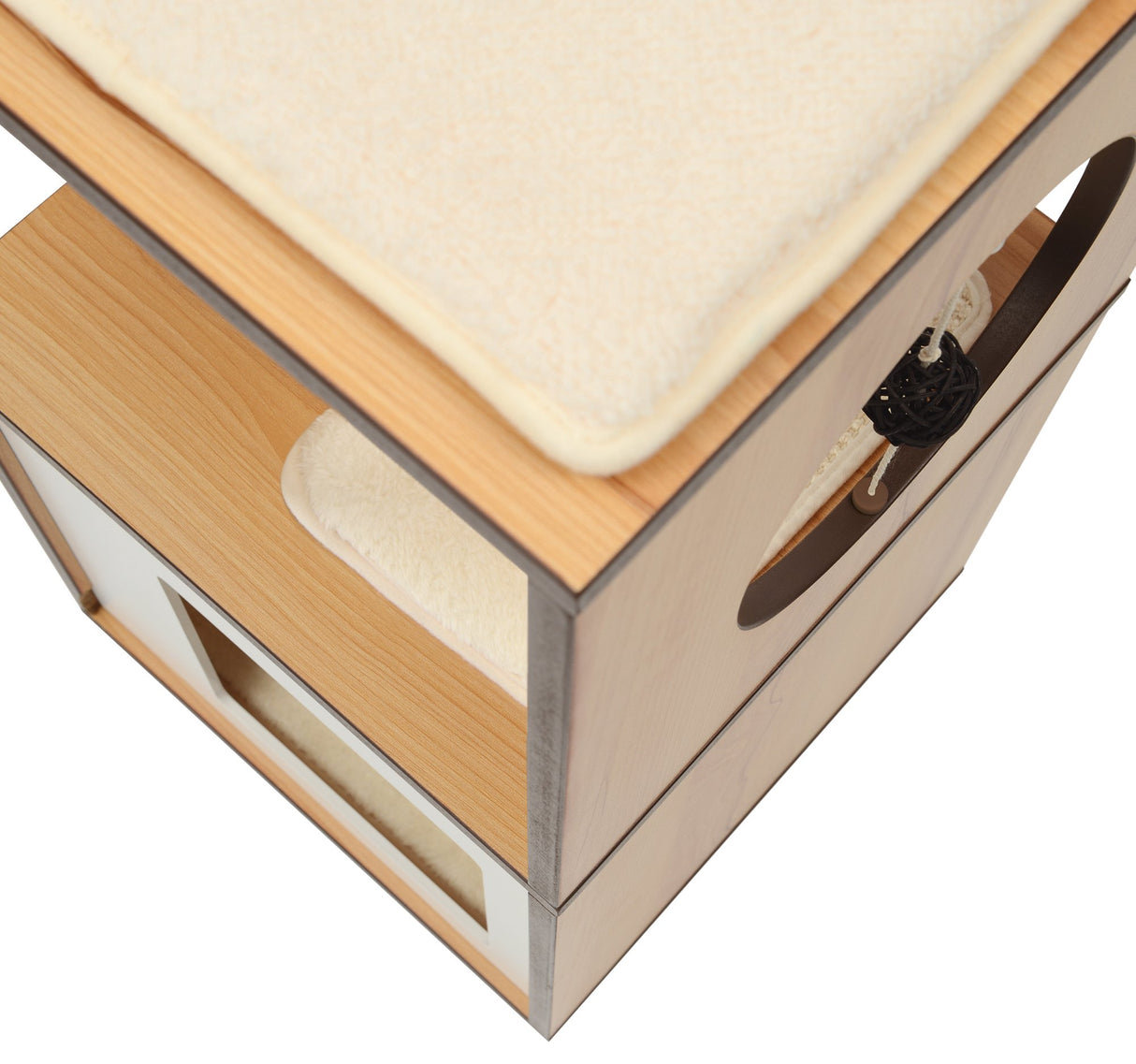 Vesper Cat Tree, Cat Box, Small, Walnut, 52075 VESPER