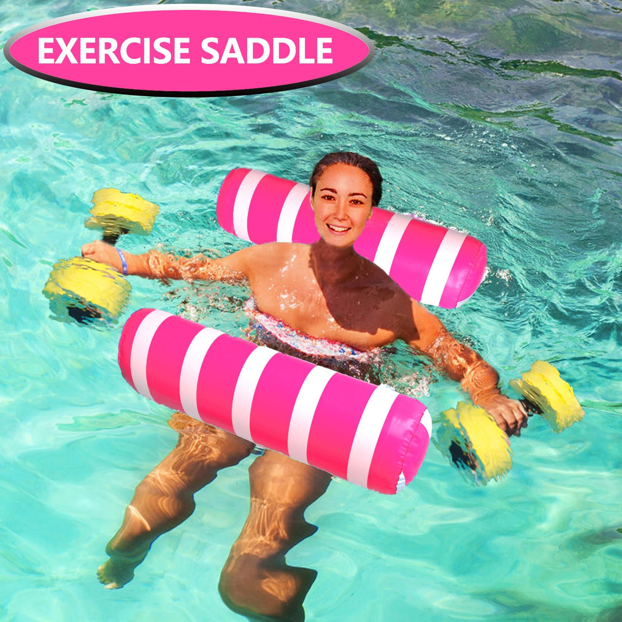 6 Pack Inflatable Pool Floats Adult Size Water Hammock,Water Floaties for Adults,4-in-1 Multi-Purpose Pool Floating Toys,Pool Rafts Lounge Chairs Floaties,for Adults Vacation Fun and Rest ANNIL