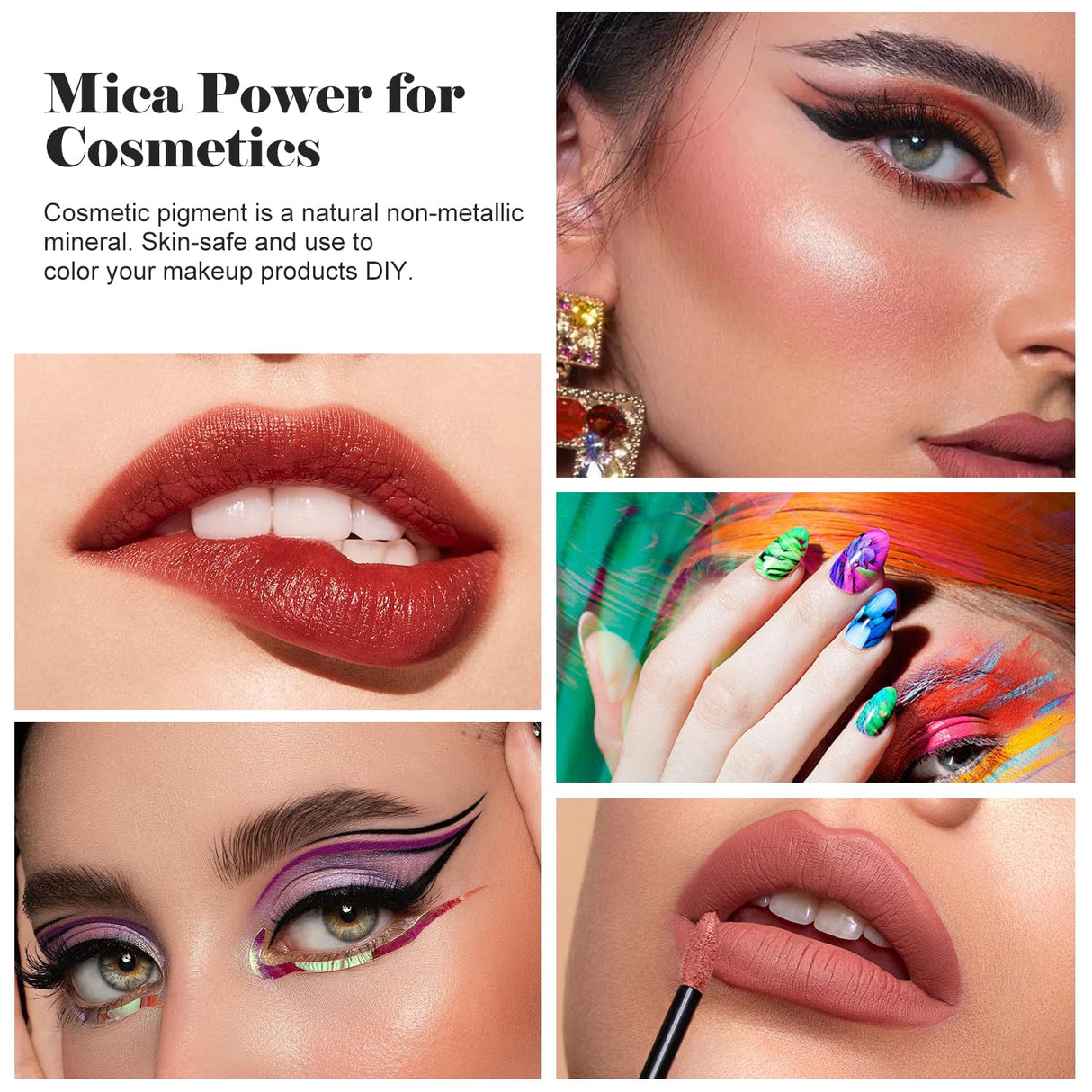 Silver Mica Powder Pigment (100g) -Cosmetic Grade Metallic Mica Powder for Epoxy Resin, Lip Gloss, Soap,Candle Making,Bath Bombs,Tumblers, Jewelry, Dyes, and DIY Crafting Projects(Silver Grey, 3.5oz) BIJIZME