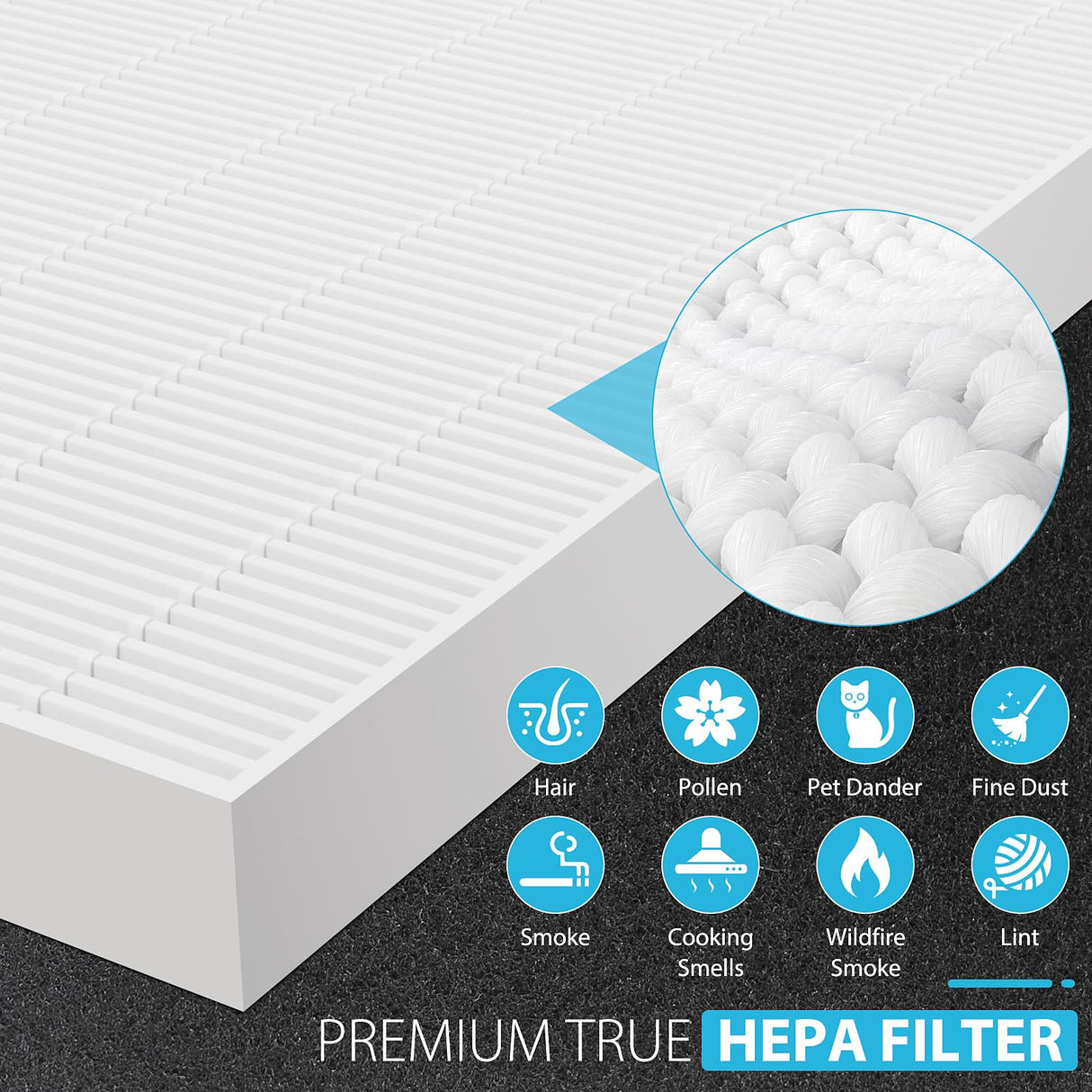 3 Pack AP-1512HH True HEPA Replacement filter Compatible with Coway Airmega AP-1512HH Air Purifier and Airmega 200M Air Purifier, AP-1512HH, AP-1512HH-FP, AP-1518R, AP-1519P, Item NO #3304899 Colorfullife