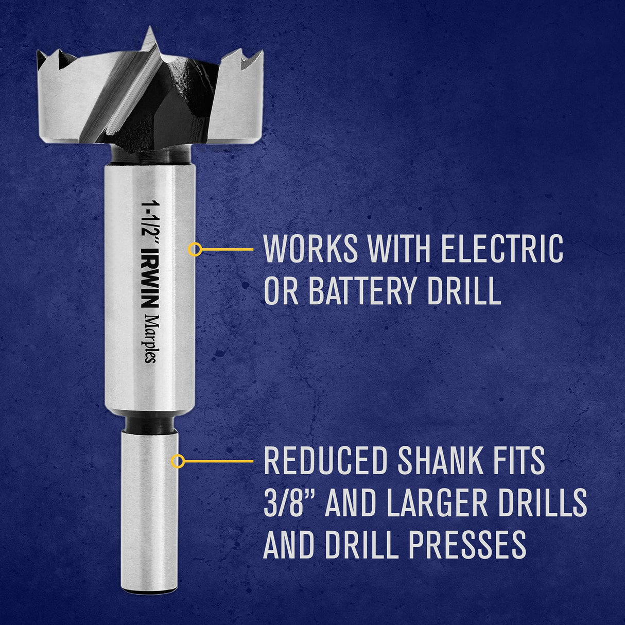 IRWIN Marples Forstner Bit Set, Wood Drill Bits, Made of Carbon Steel, Ideal for Fine Woodworking, Cabinet-making and more, 14 Pieces (1966893) IRWIN