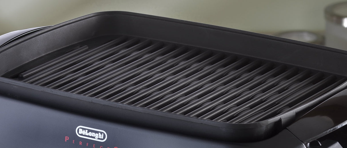 De'Longhi Perfecto Indoor Grill with Lid, Black De'Longhi