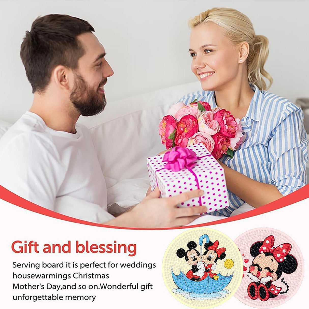 nekpiahu 8Pcs Diamond Painting Coasters with Holder,DIY Cartoon Life Coaster Diamond Art Kits for Adults Kids,Beginners Round Full Drill Diamond Art Craft Supplies nekpiahu