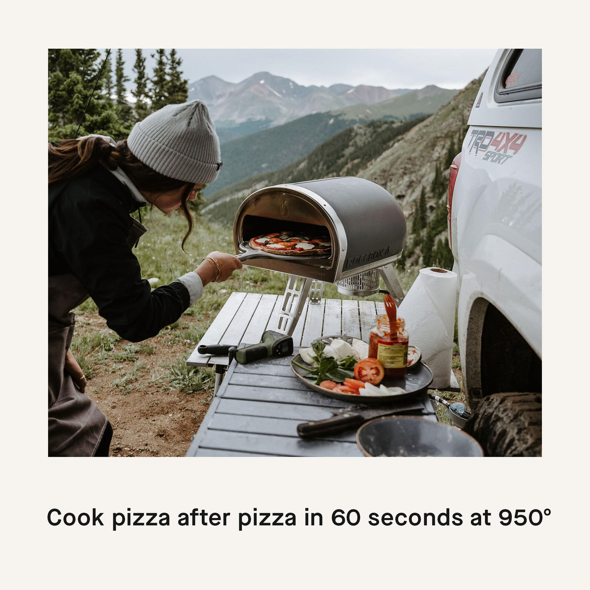 Gozney Roccbox Outdoor Pizza Oven, Grey, Portable, Gas & Wood Fired, Restaurant-Grade Gozney