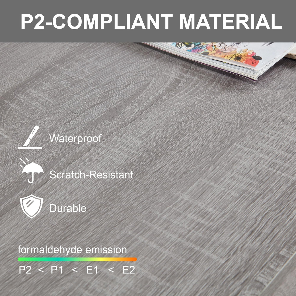 Furrnook 39" Lift Top Coffee Table with Hidden Compartment & Storage Shelf, Multifunctional Desk for Living Room, Home Office, Ergonomic Lift, Ample Storage for Gadgets & Essentials (Gray) Furrnook