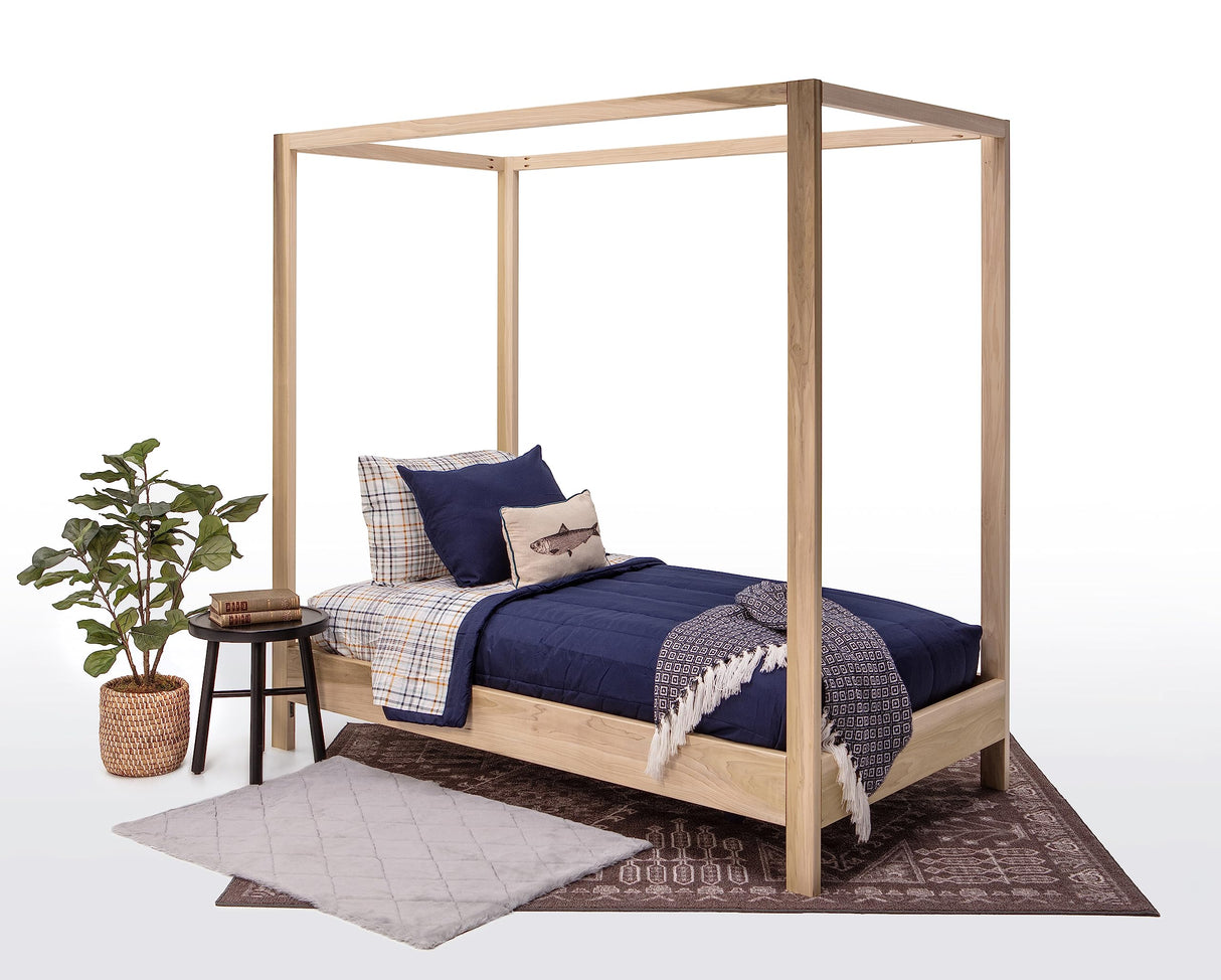American Furniture Classics Twin Size Canopy Bed with Raised Platform American Furniture Classics