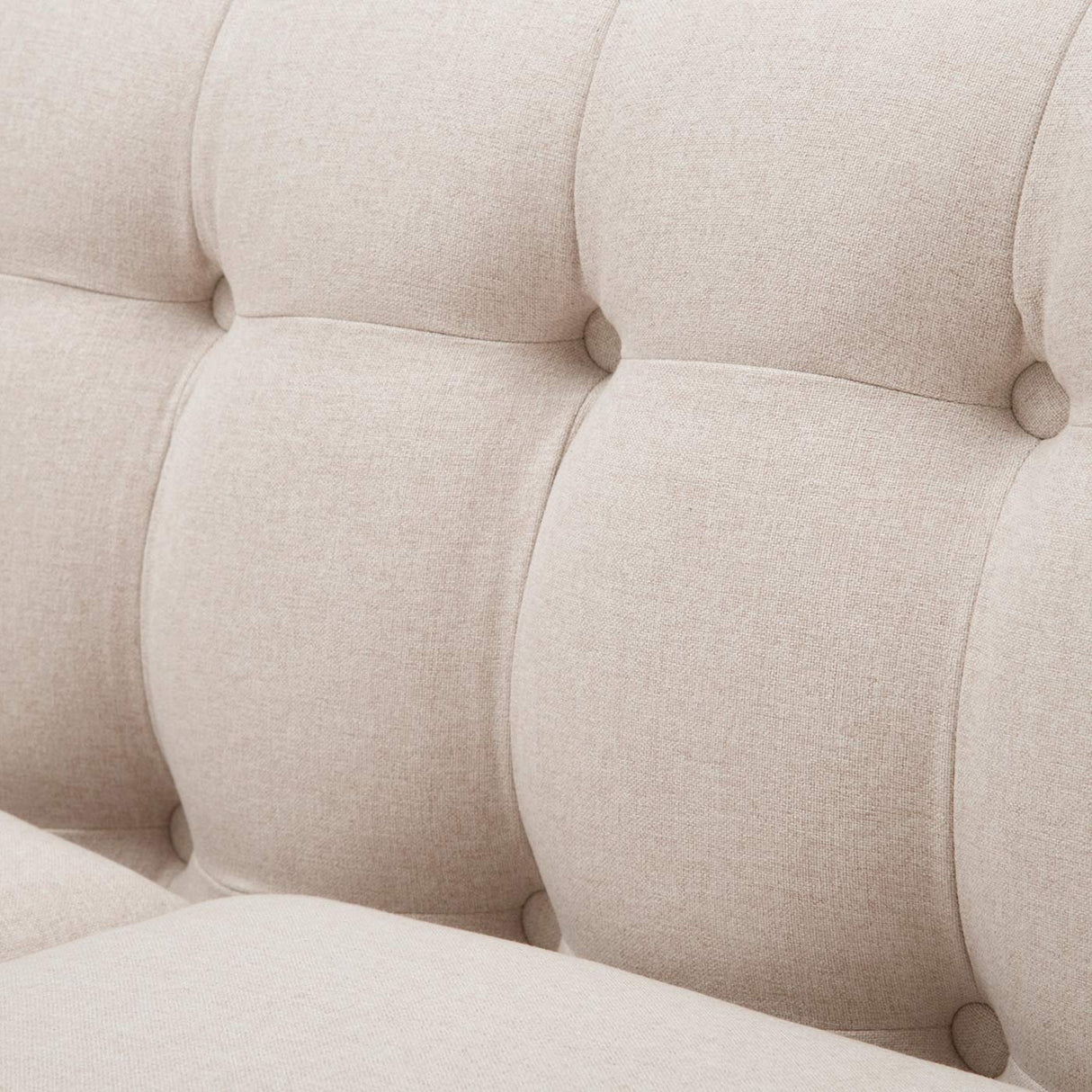 Jennifer Taylor Home Kinsley 84" Modern Tuxedo Tufted Sofa, Sky Neutral Beige Polyester Jennifer Taylor Home