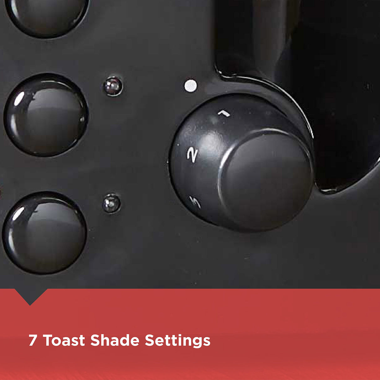 BLACK+DECKER 4-Slice Toaster, TR1410BD, Extra-Wide, 7 Shade Settings, Crumb Trays, Gloss Black BLACK+DECKER