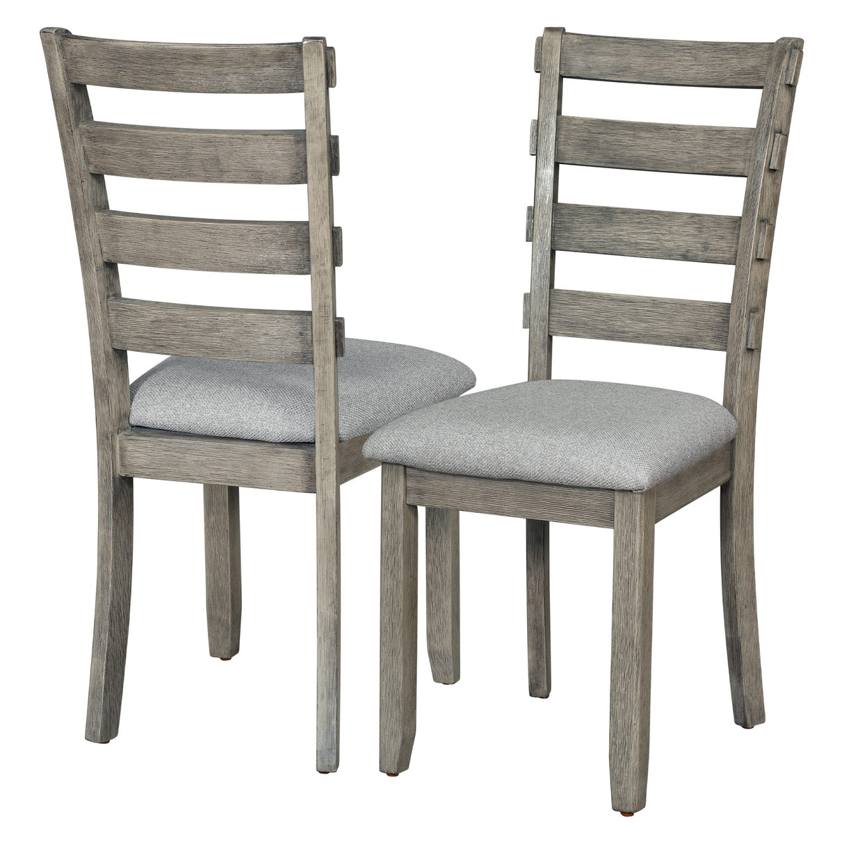 Bellemave Dining Table Set for 6, Rectangular Dining Table with Upholstered Chairs and Bench, 6-Piece Table Set for Dining Room and Kitchen, Retro Dining Room Table Set with Bench, 4 Chairs Bellemave