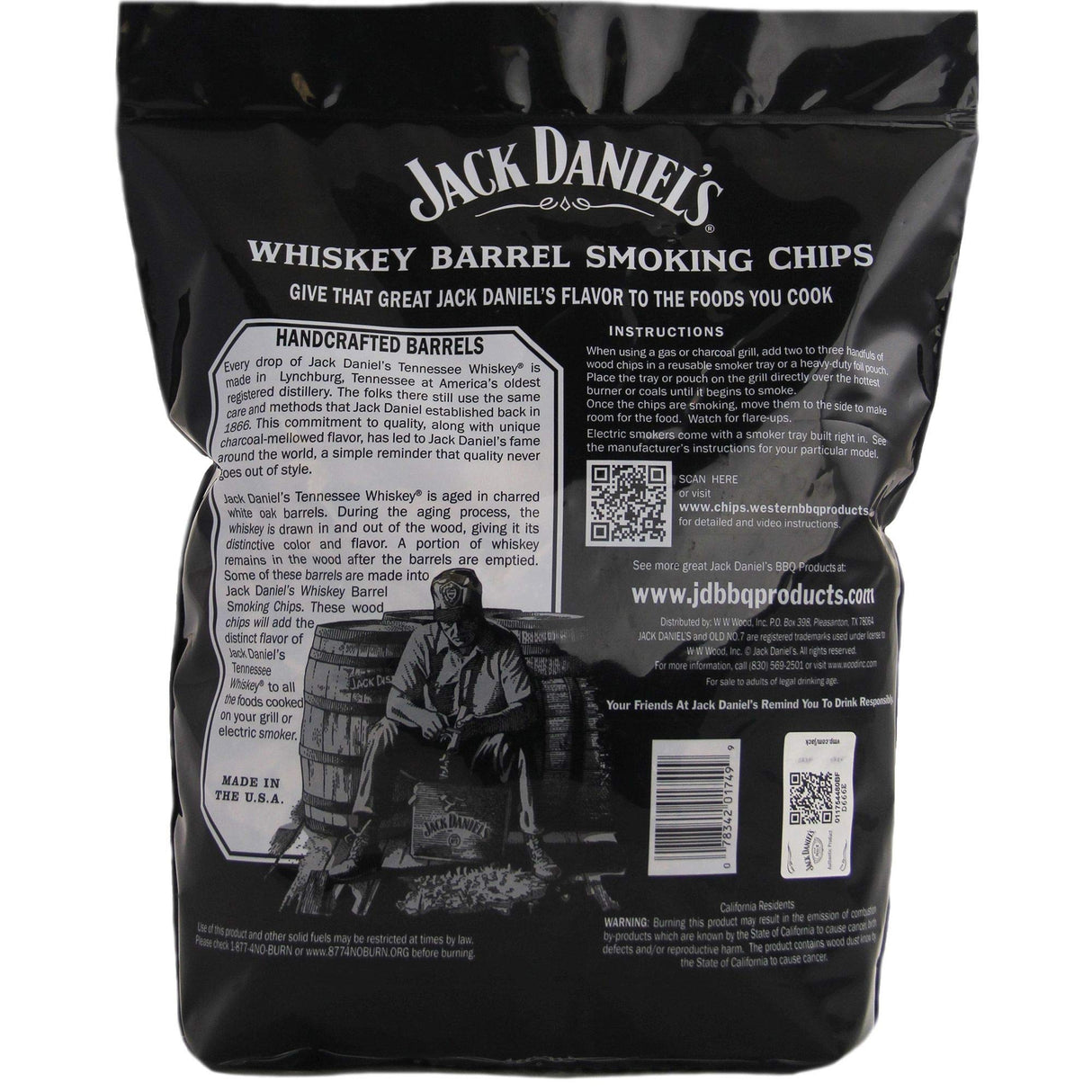 Jack Daniels 01749 Wood BBQ Smoking Chips (2 Pack) Jack Daniel's