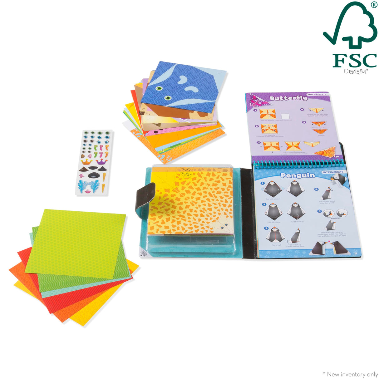 Melissa & Doug On the Go Origami Animals Craft Activity Set - 38 Stickers, 40 Origami Papers Melissa & Doug